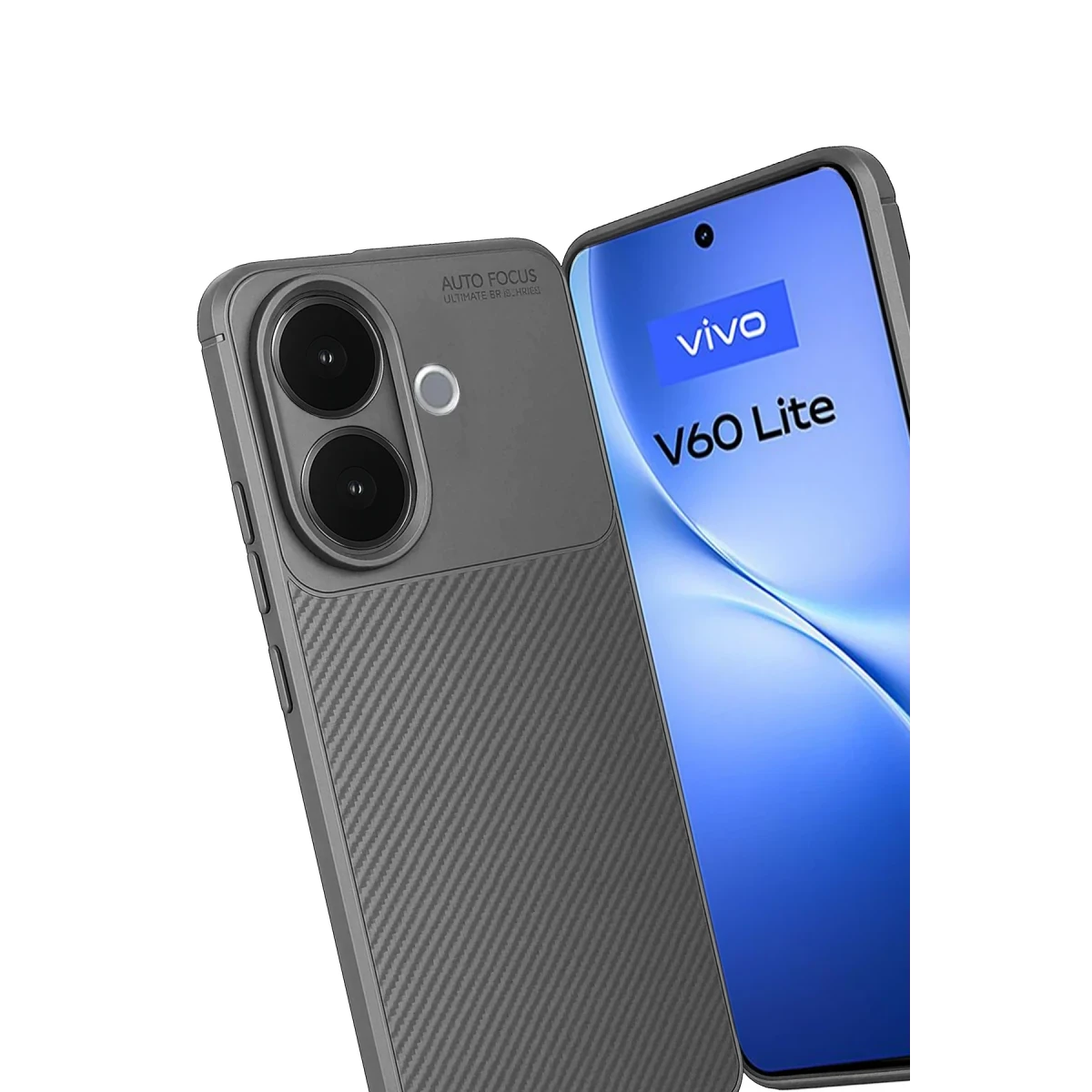 Newface Vivo V60 Lite Auto Focus Karbon Kapak - Gri — görsel 6