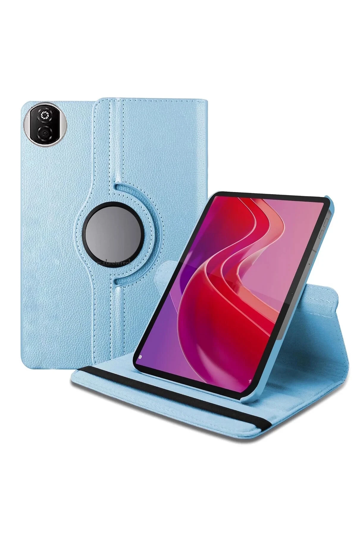 Newface Huawei Honor Pad X7 360 Tablet Deri Kılıf - Mavi