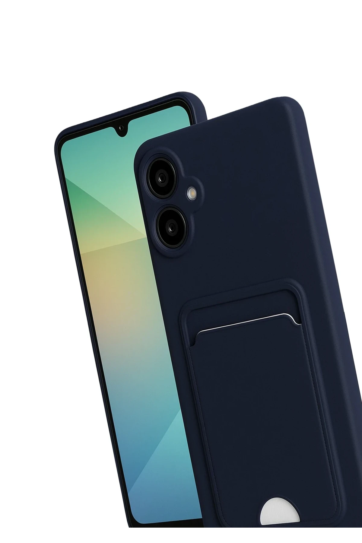Newface Samsung Galaxy A07 Kelvin Kartvizitli Silikon - Lacivert