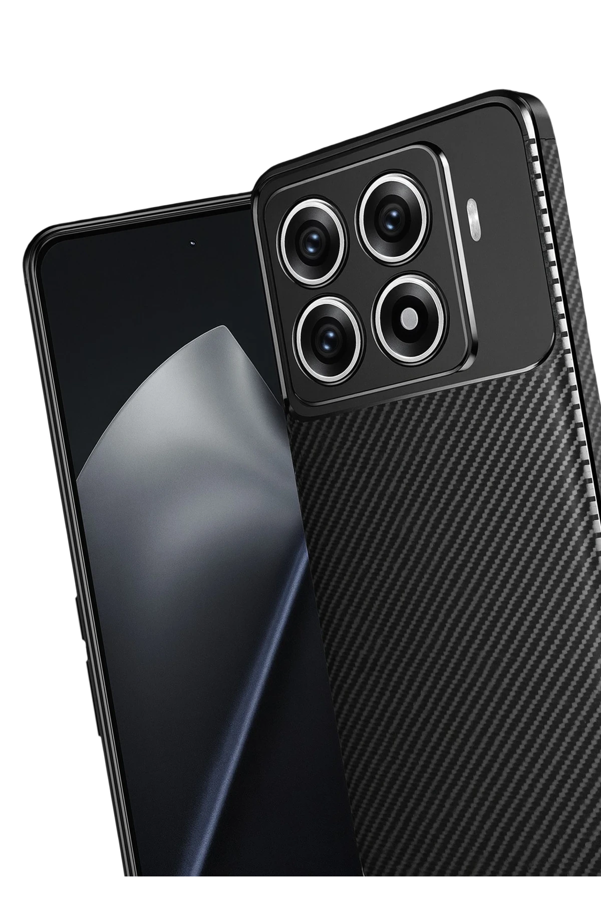 Newface Xiaomi Mi 15T Pro Auto Focus Karbon Kapak - Siyah