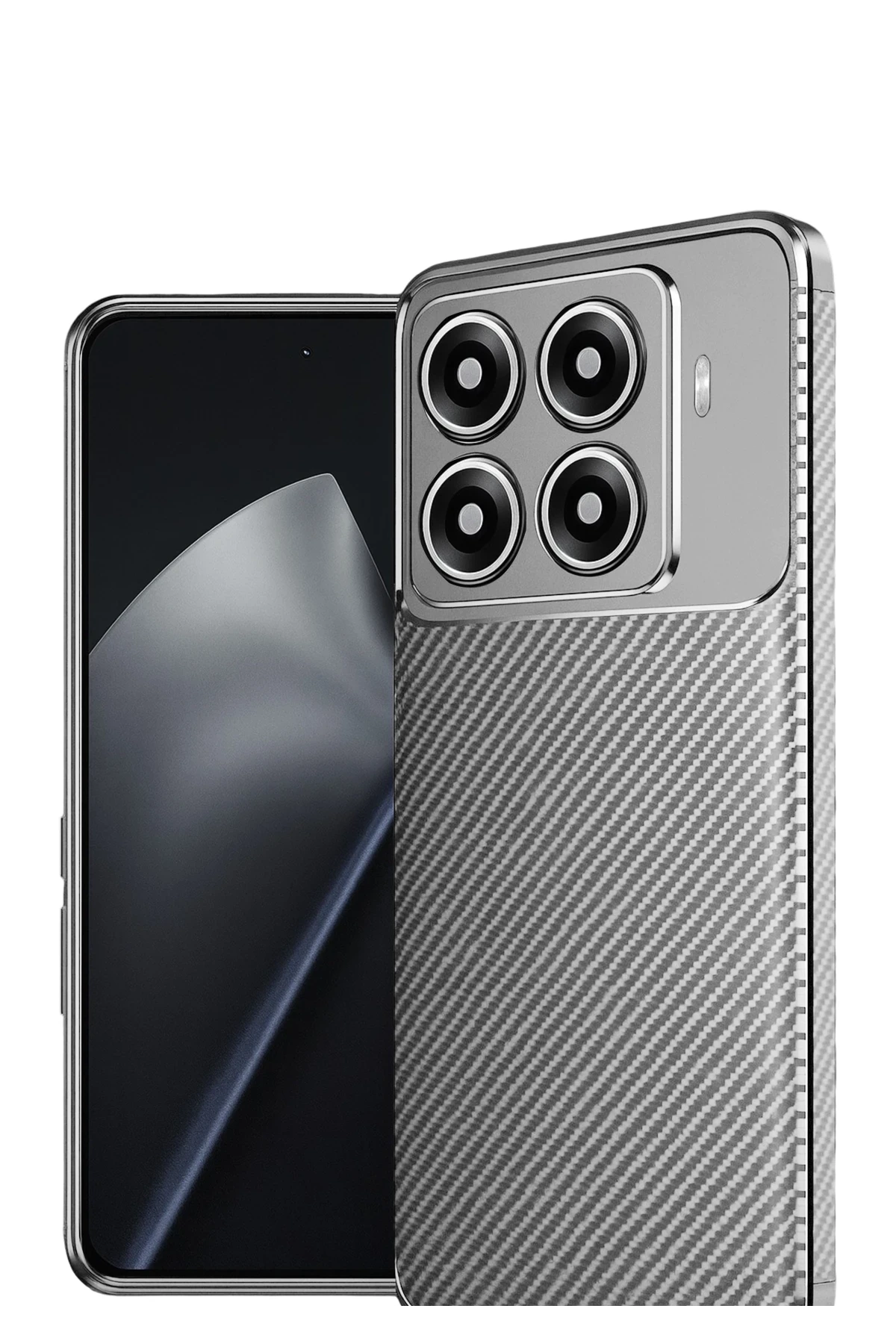 Newface Xiaomi Mi 15T Pro Auto Focus Karbon Kapak - Gri