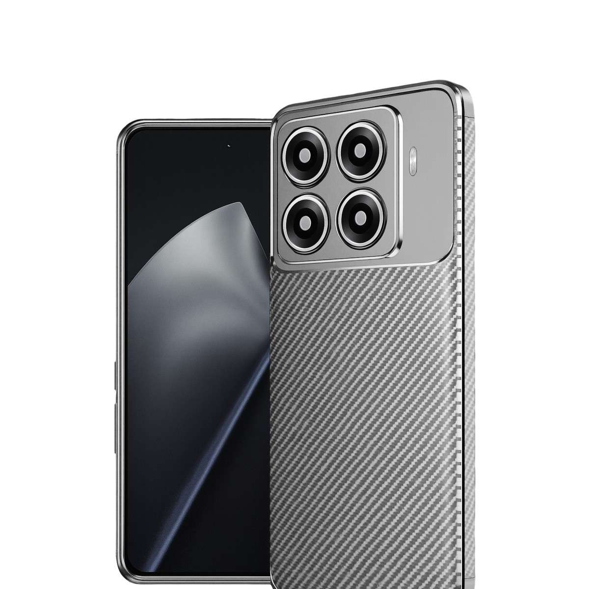 Newface Xiaomi Mi 15T Pro Auto Focus Karbon Kapak - Gri — görsel 8