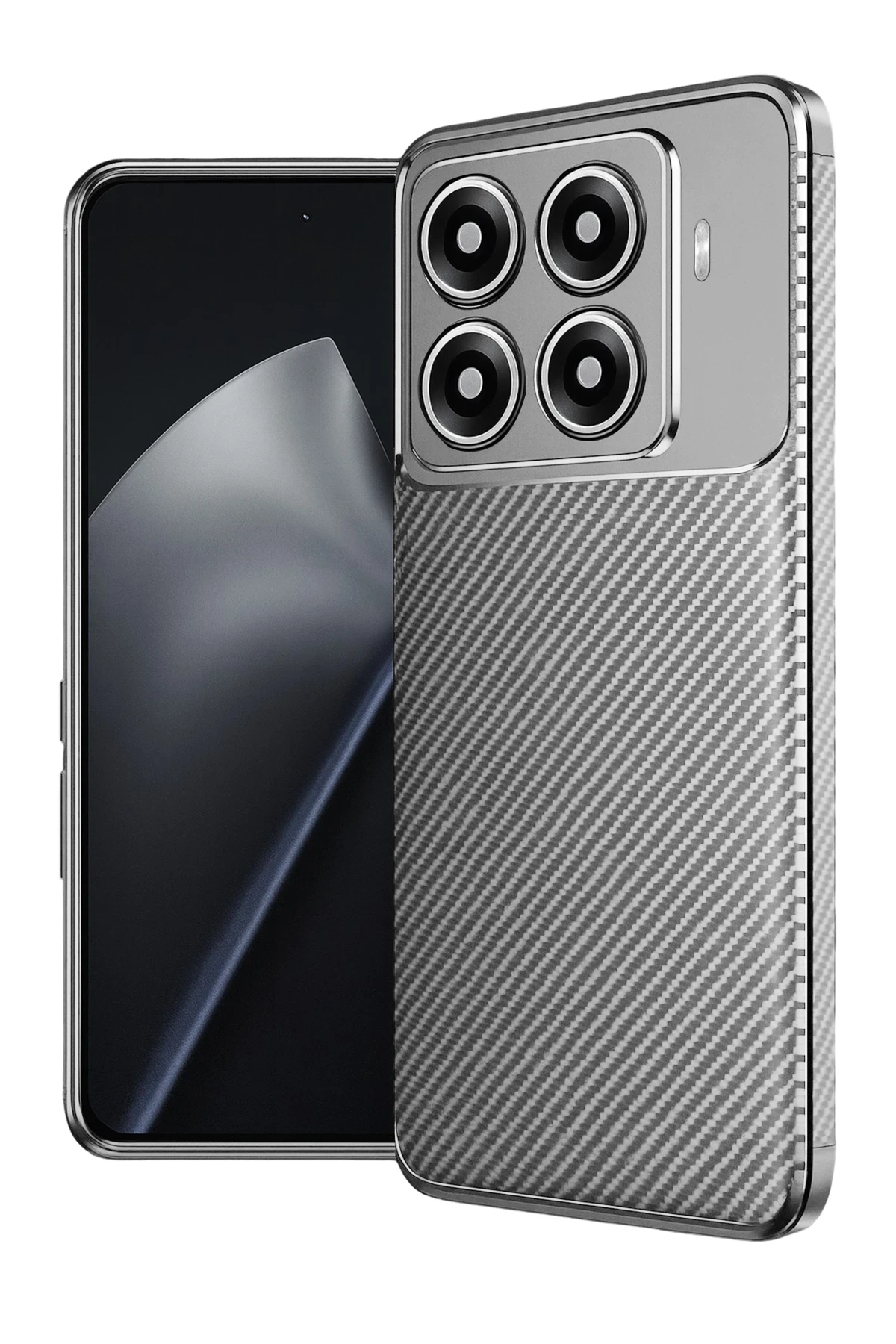 Newface Xiaomi Mi 15T Pro Auto Focus Karbon Kapak - Gri