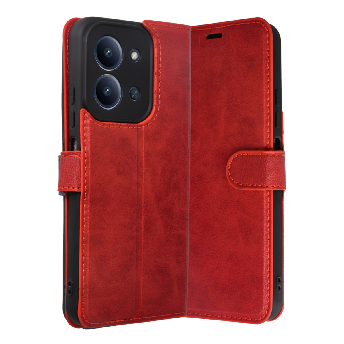 Newface Xiaomi Redmi 15C 4G Trend S Plus Kapaklı Kılıf - Kırmızı — görsel 7