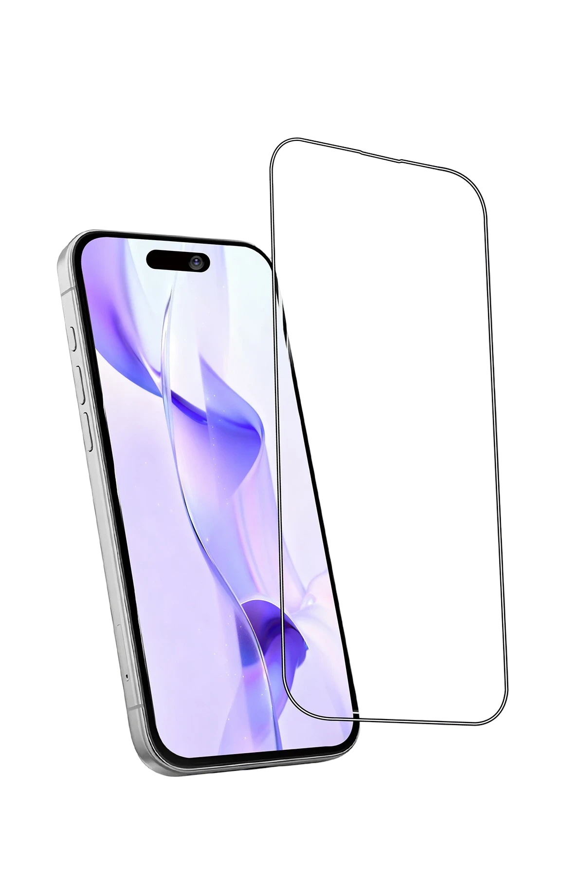 Newface Apple iPhone 16 Bilvis 5in1 3D Magic Cam Ekran Koruyucu - Siyah