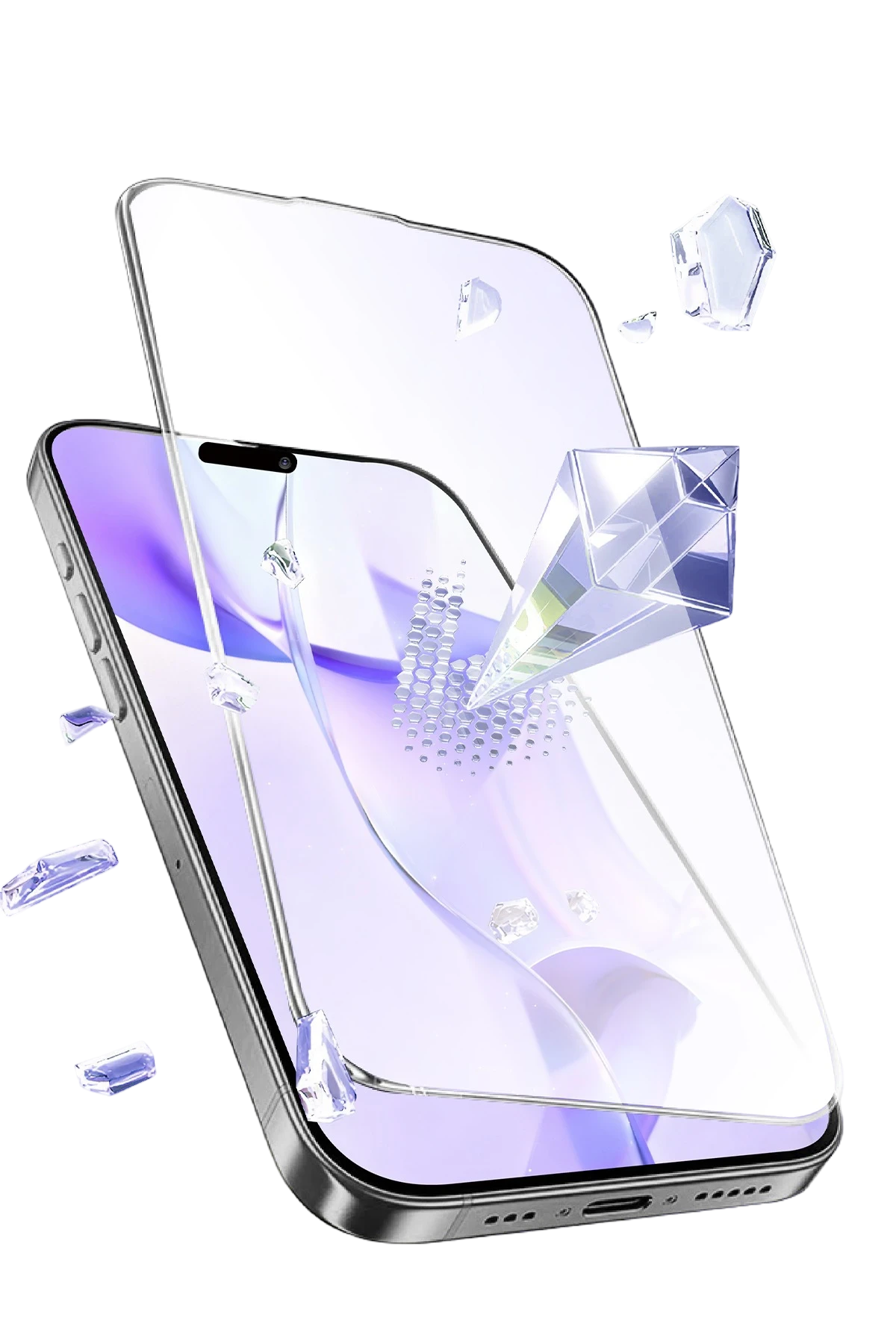 Newface Apple iPhone 13 Pro Max Bilvis 5in1 3D Magic Cam Ekran Koruyucu - Siyah