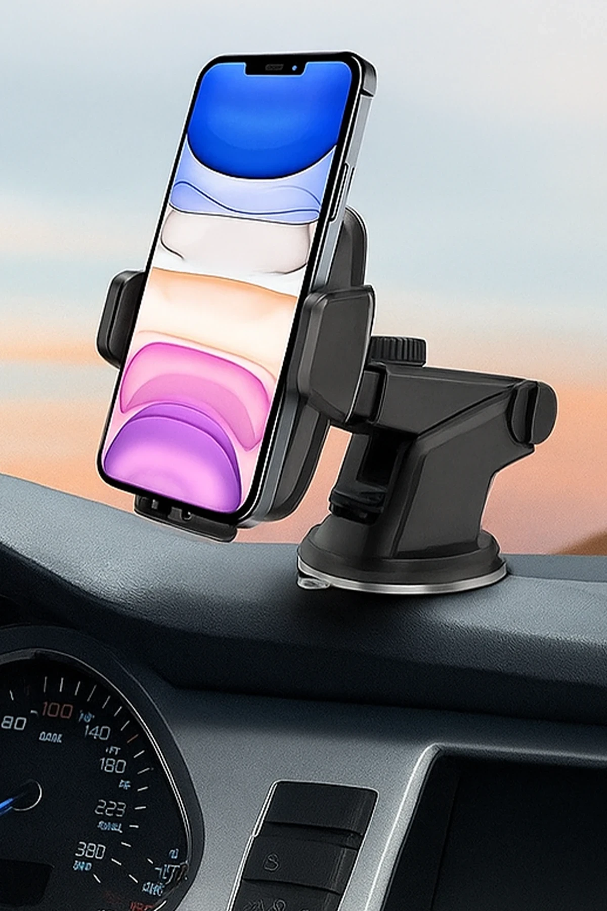 Vlike VL4 Vantuslu Oto Açma Kapama Araç İçi Telefon Tutucu — görsel 3