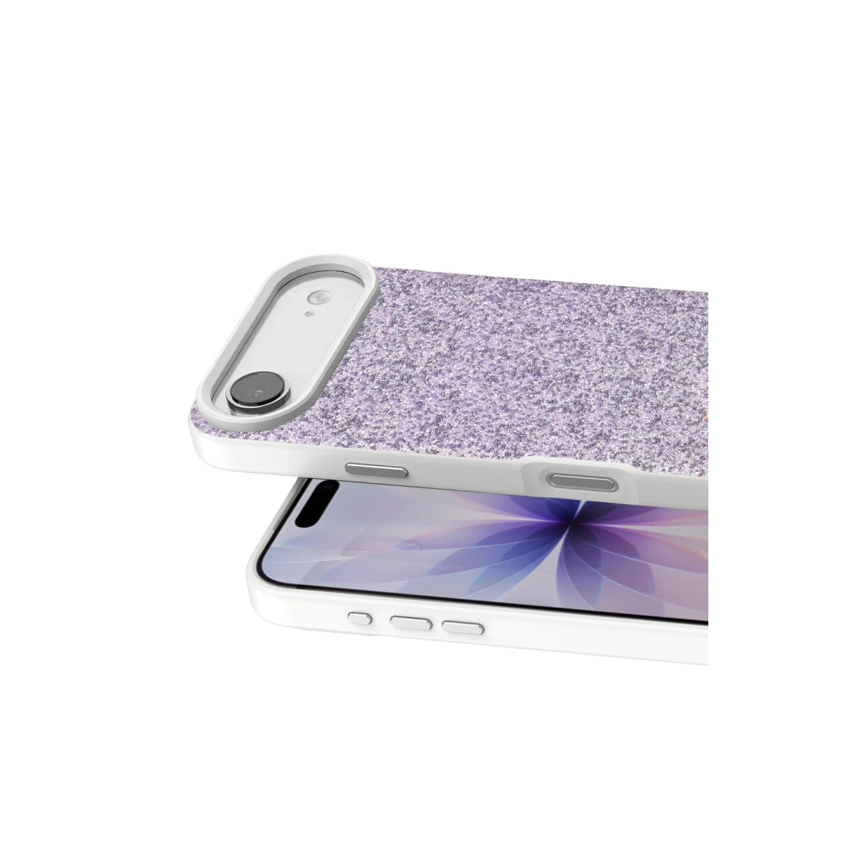 Onegif Apple iPhone 17 Air Bright Simli Kapak - Lila