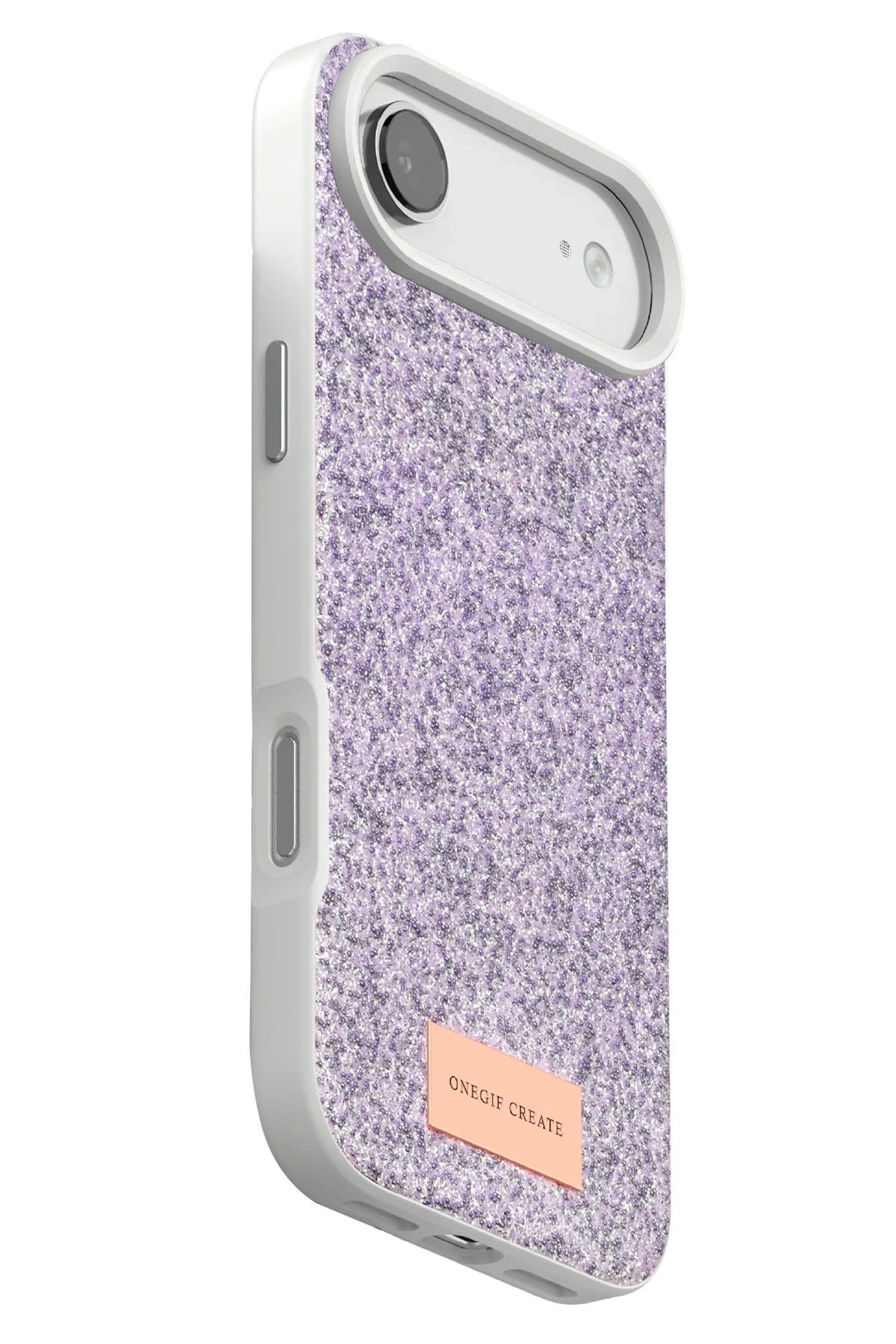 Onegif Apple iPhone 17 Air Bright Simli Kapak - Lila