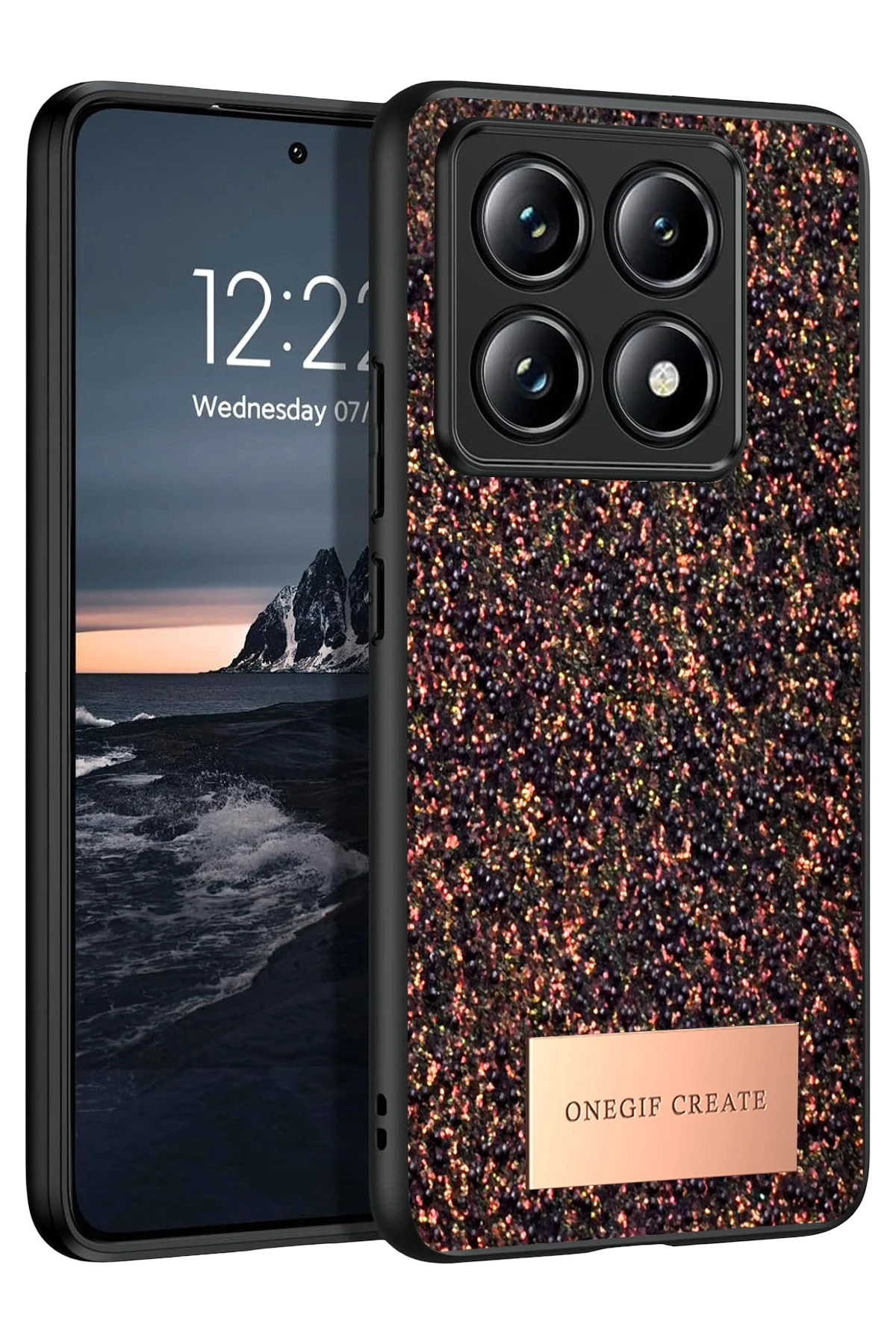 Onegif Xiaomi Mi 14T Pro Bright Simli Kapak - Derin Mor