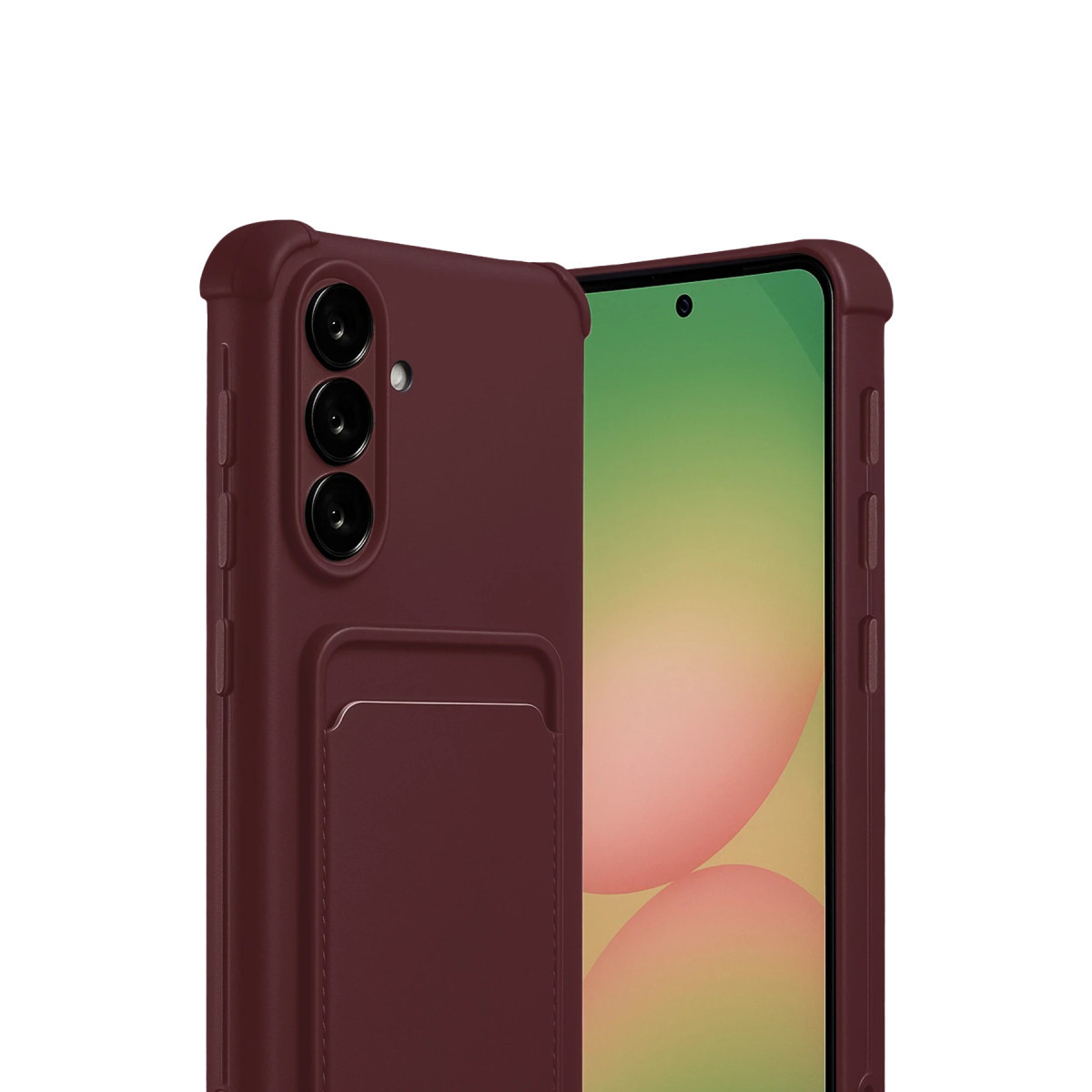 Newface Samsung Galaxy A17 5G Kelvin Kartvizitli Silikon - Bordo — görsel 8