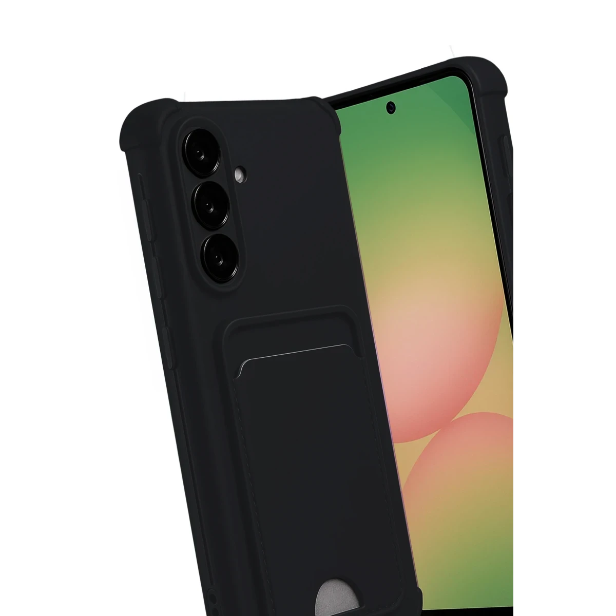 Newface Samsung Galaxy A56 Kılıf Kelvin Kartvizitli Silikon - Siyah — görsel 6