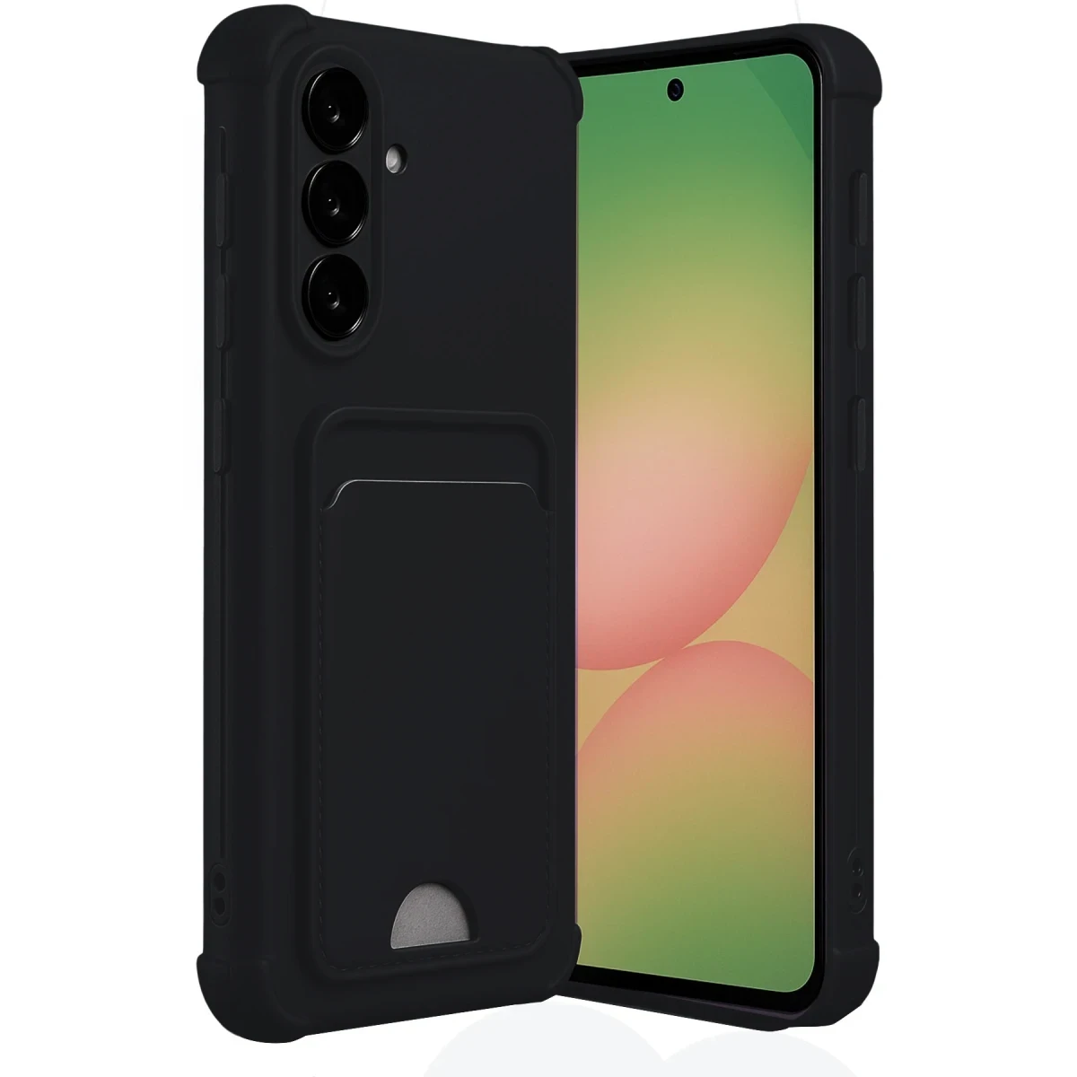 Newface Samsung Galaxy A56 Kılıf Kelvin Kartvizitli Silikon - Siyah — görsel 4