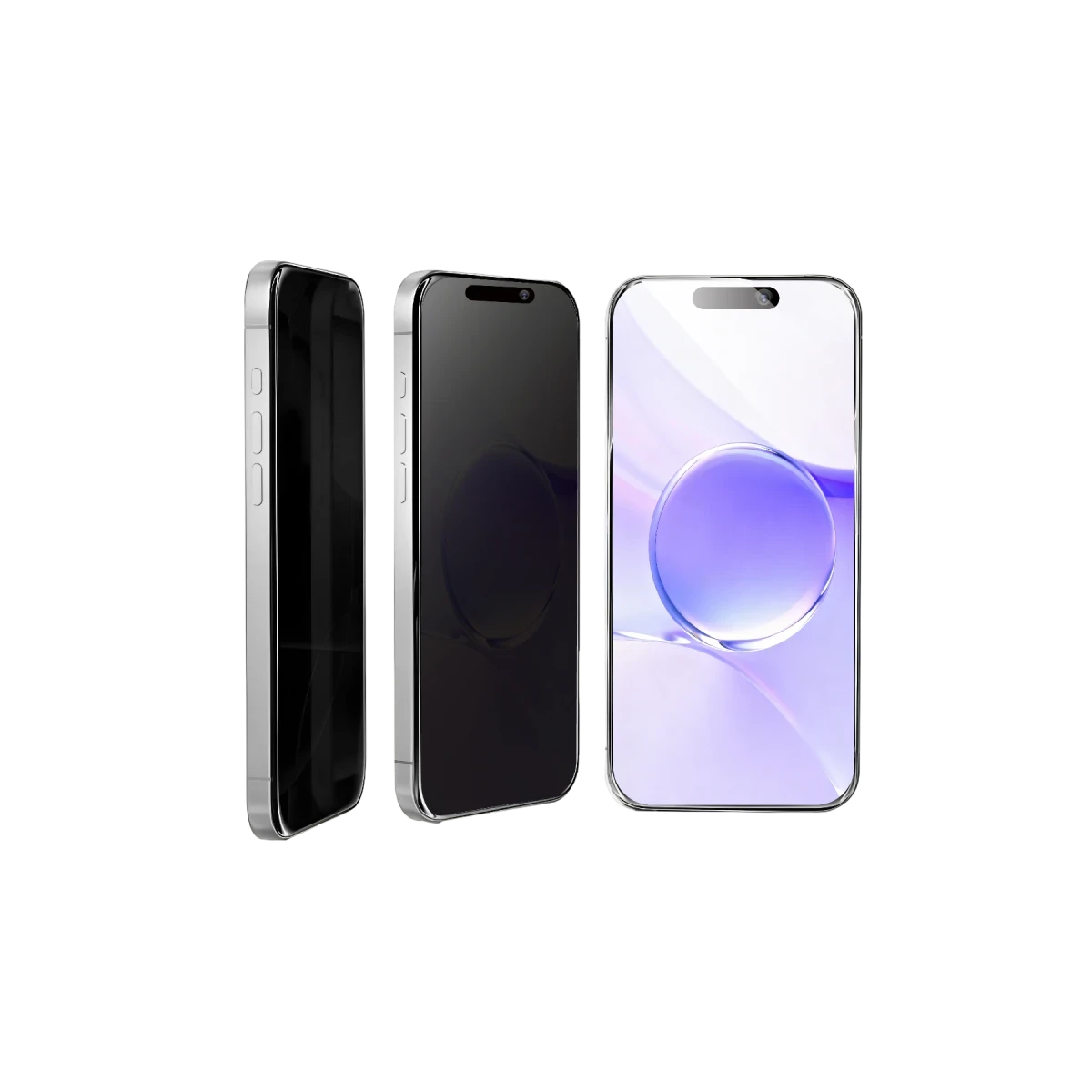 Newface Apple iPhone 14 Bilvis 5in1 5D Magic Hayalet Cam Ekran Koruyucu - Siyah — görsel 10