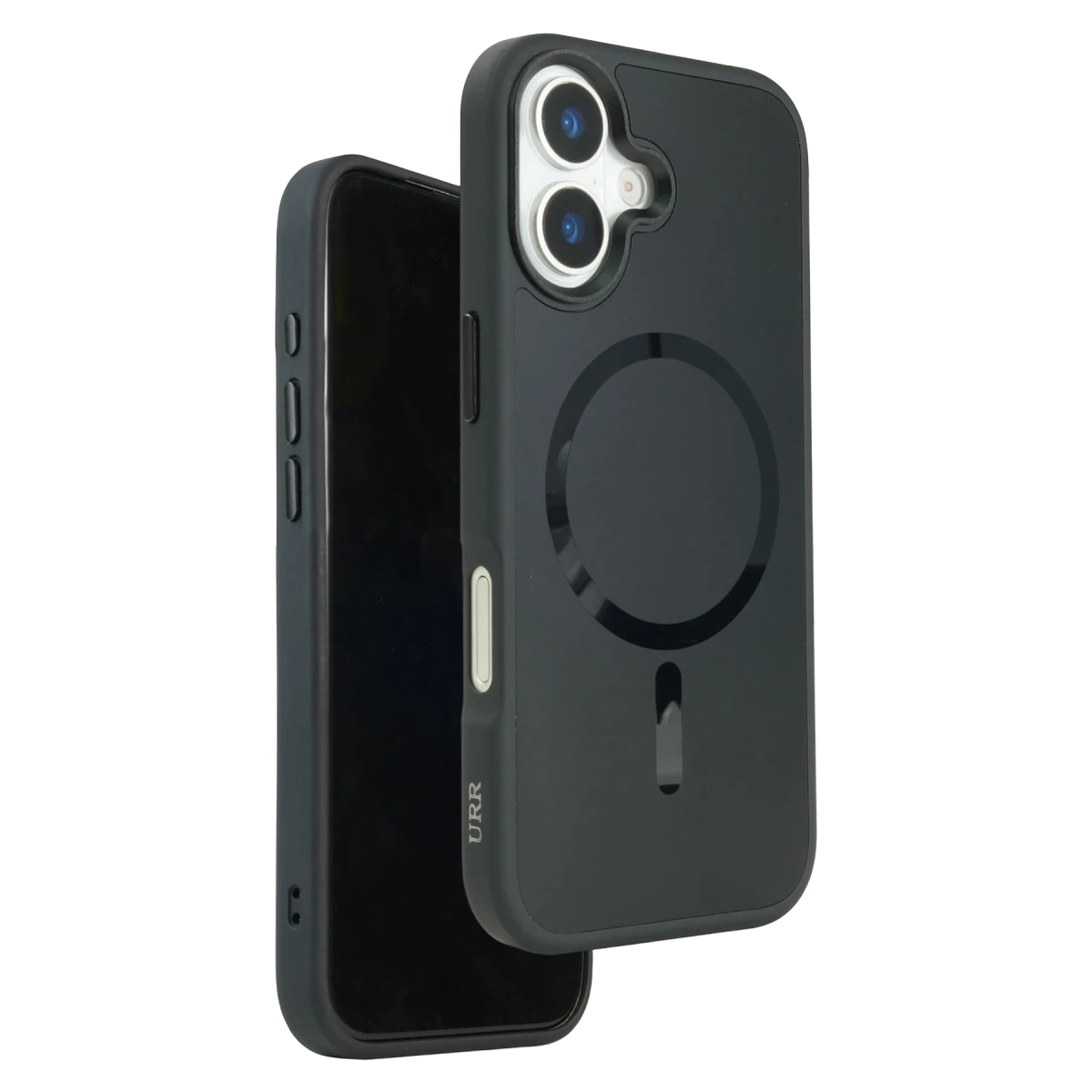 URR Apple iPhone 17 IRIS Matte Pure Glass Magsafe Kapak - Siyah