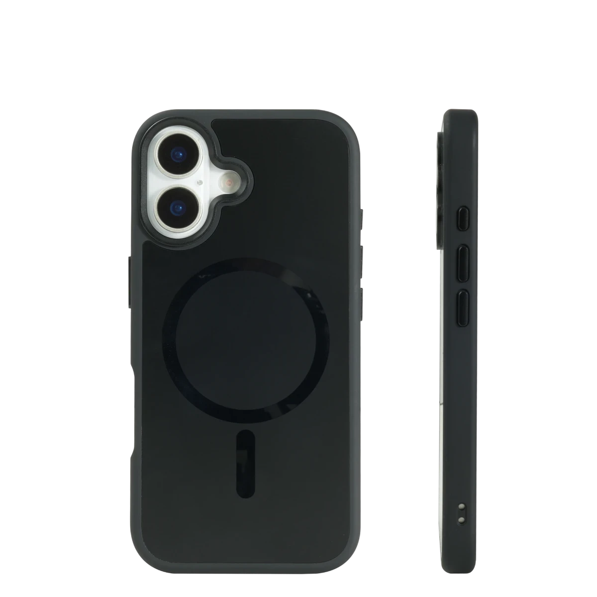 URR Apple iPhone 17 IRIS Matte Pure Glass Magsafe Kapak - Siyah
