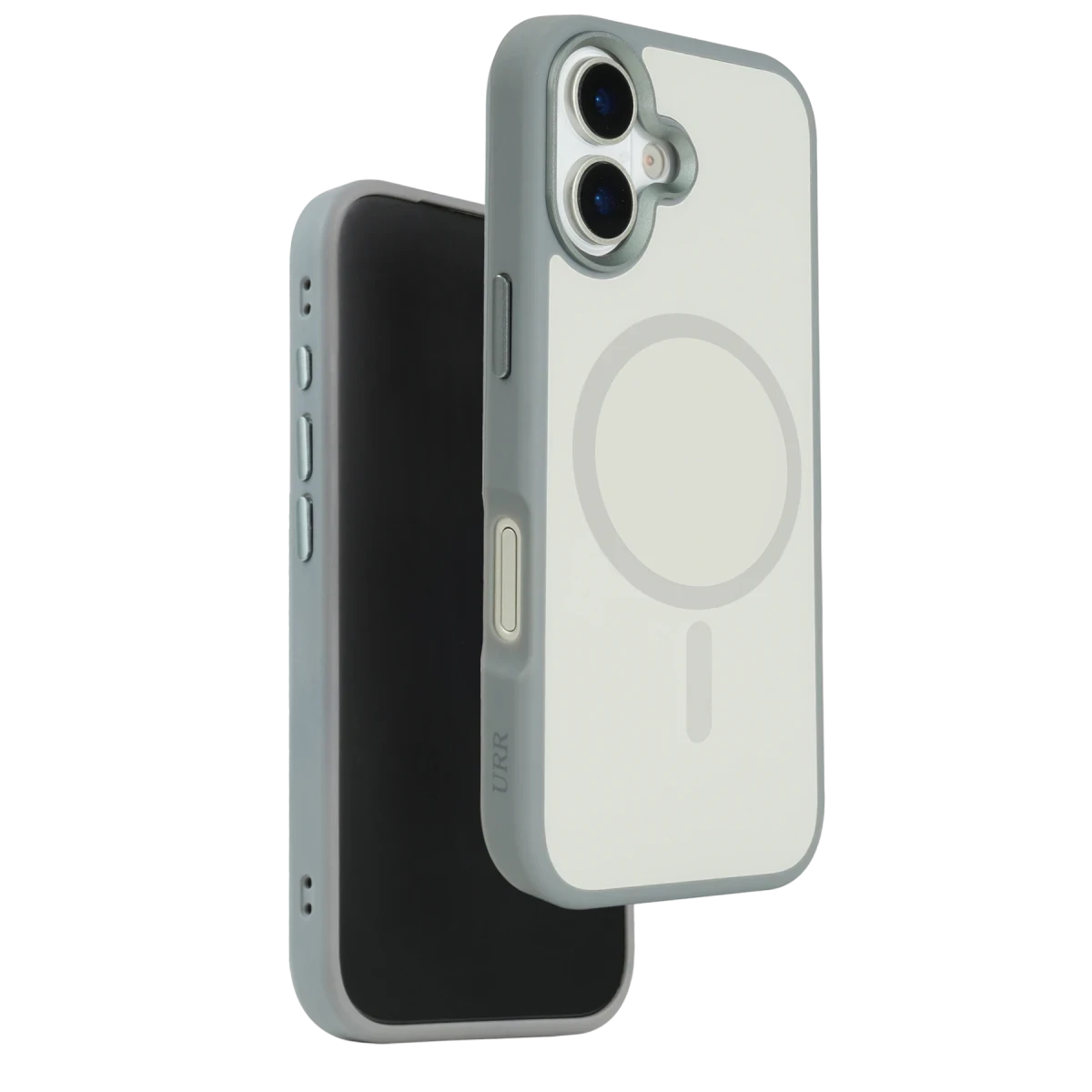 URR Apple iPhone 17 IRIS Matte Pure Glass Magsafe Kapak - Titan Gri