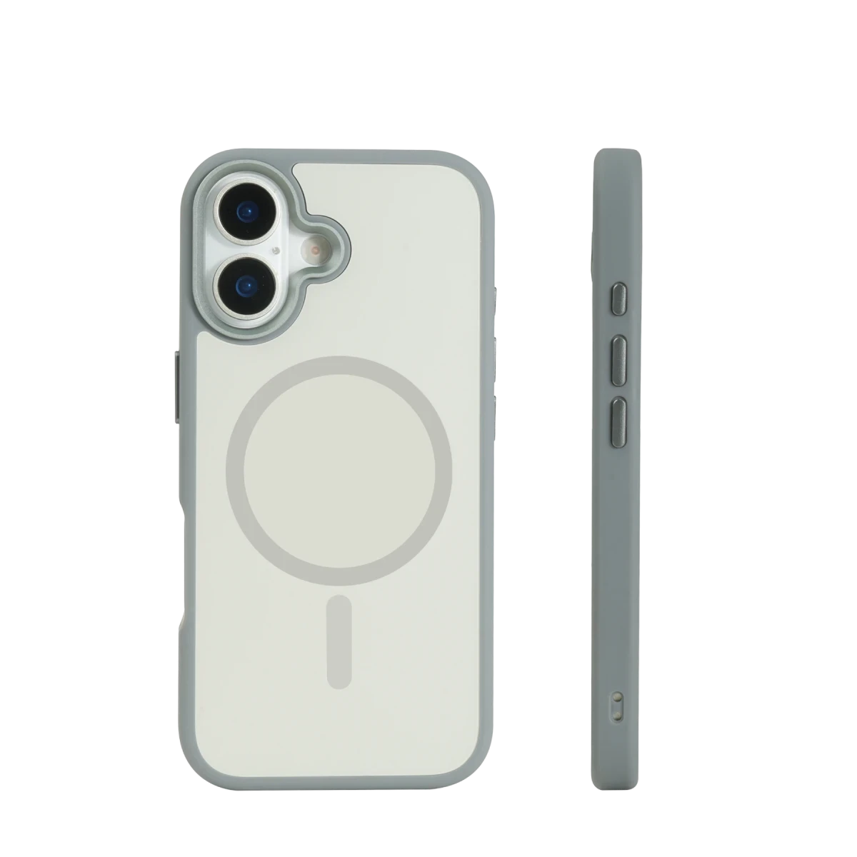 URR Apple iPhone 17 IRIS Matte Pure Glass Magsafe Kapak - Titan Gri