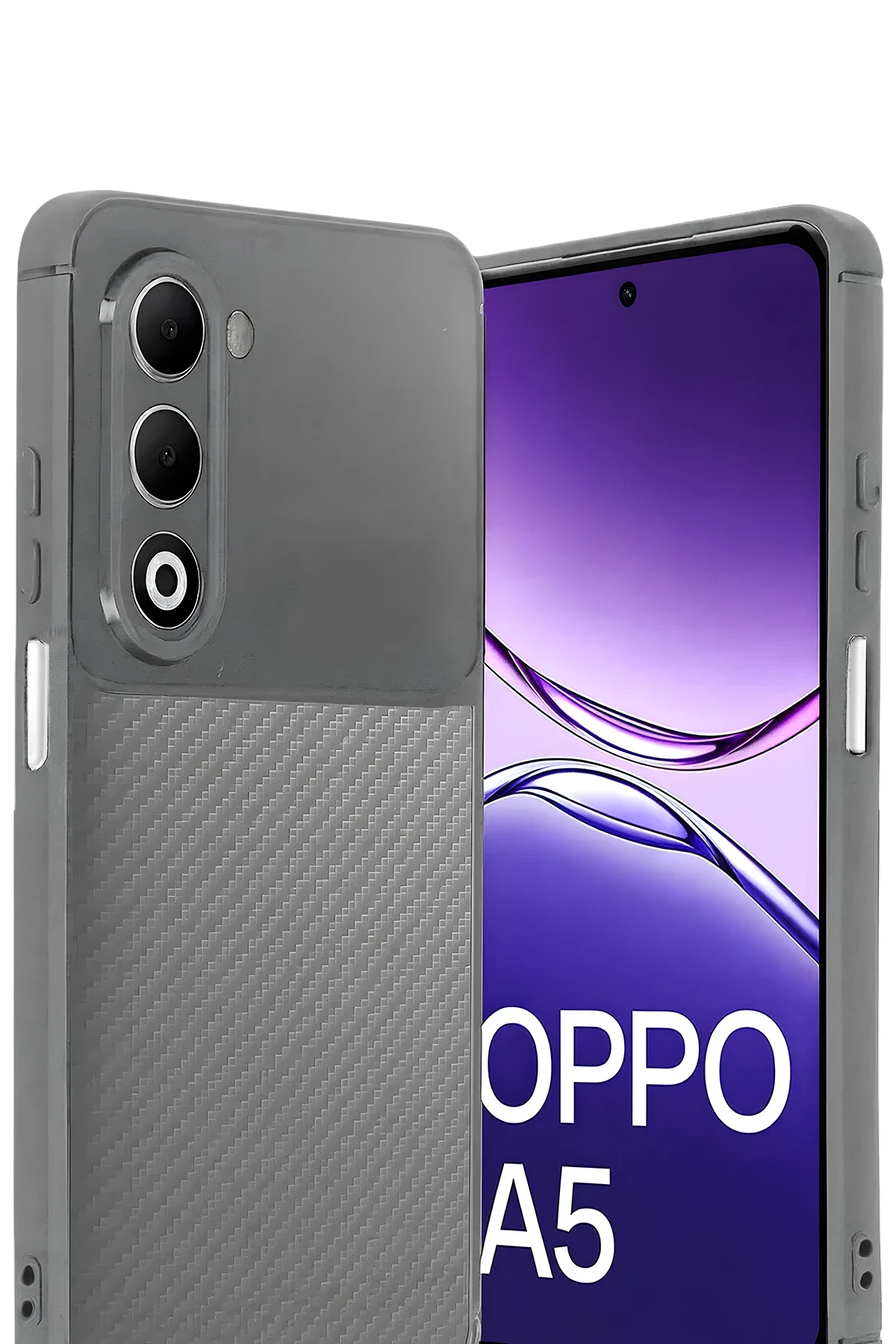 Newface Oppo A5 4G Auto Focus Karbon Kapak - Gri — görsel 2