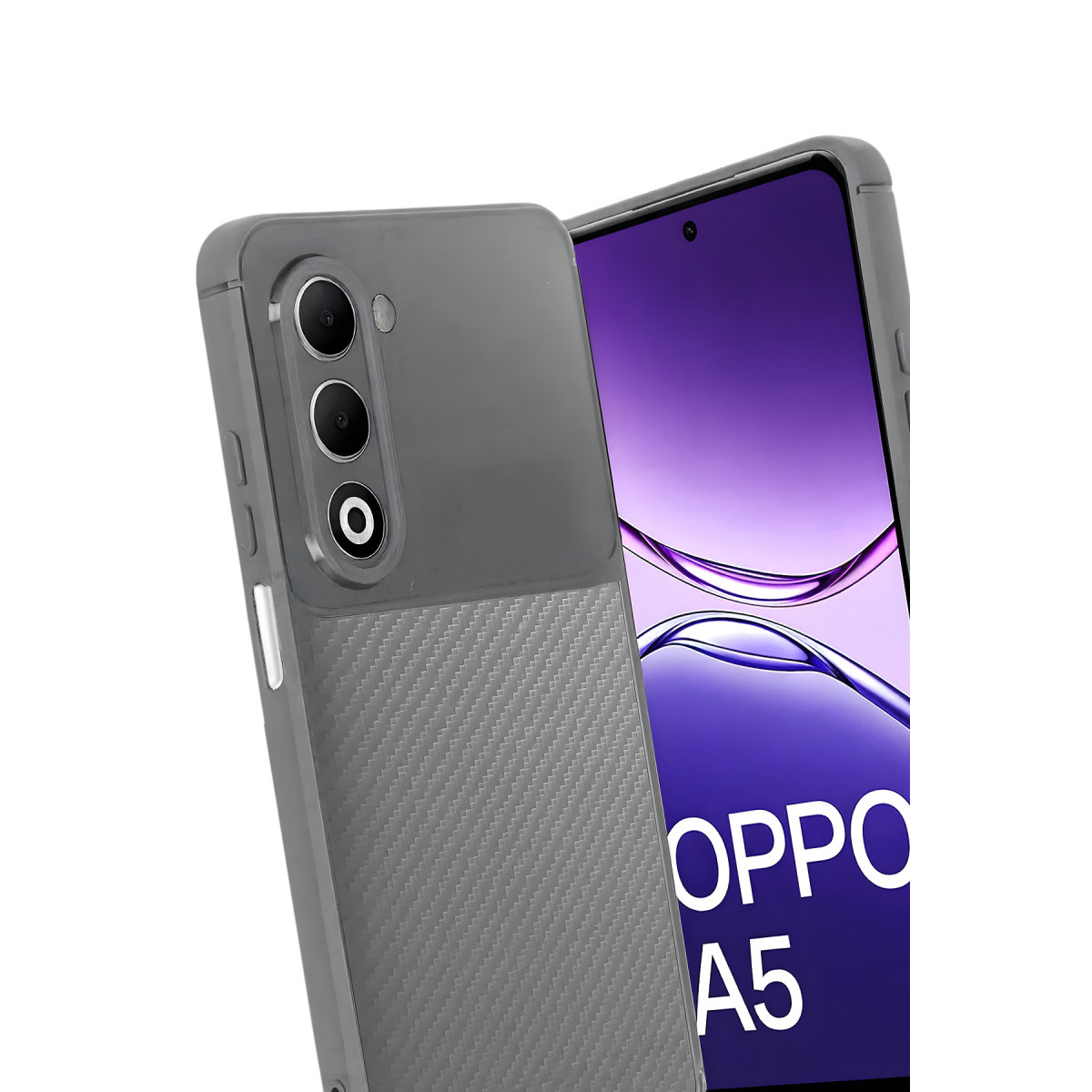 Newface Oppo A5 4G Auto Focus Karbon Kapak - Gri — görsel 9