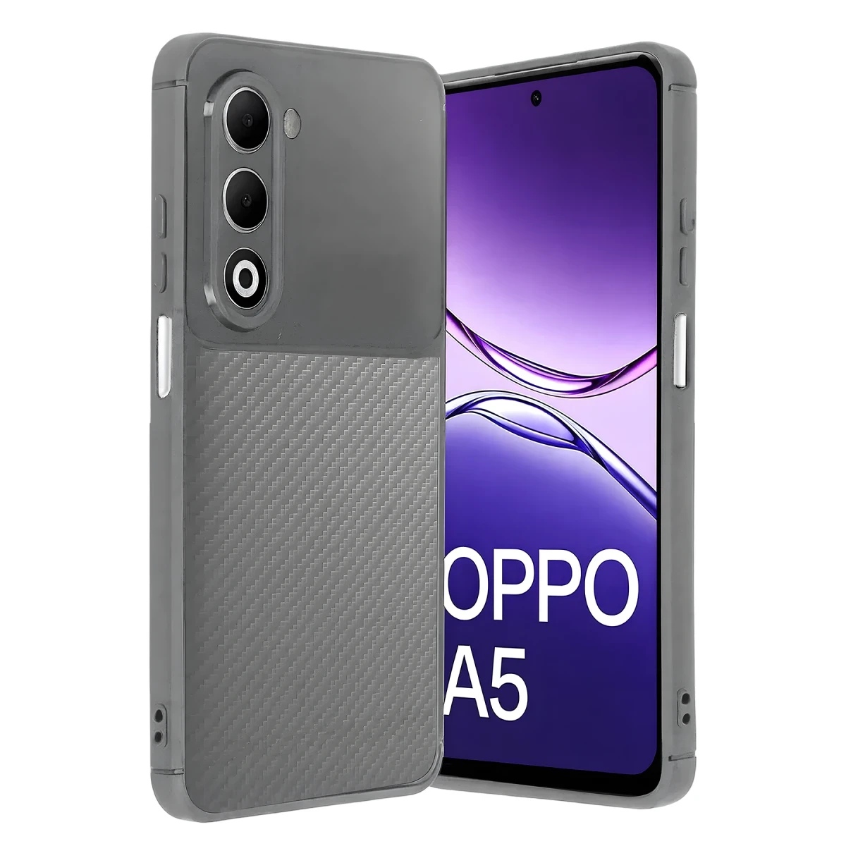 Newface Oppo A5 4G Auto Focus Karbon Kapak - Gri — görsel 4