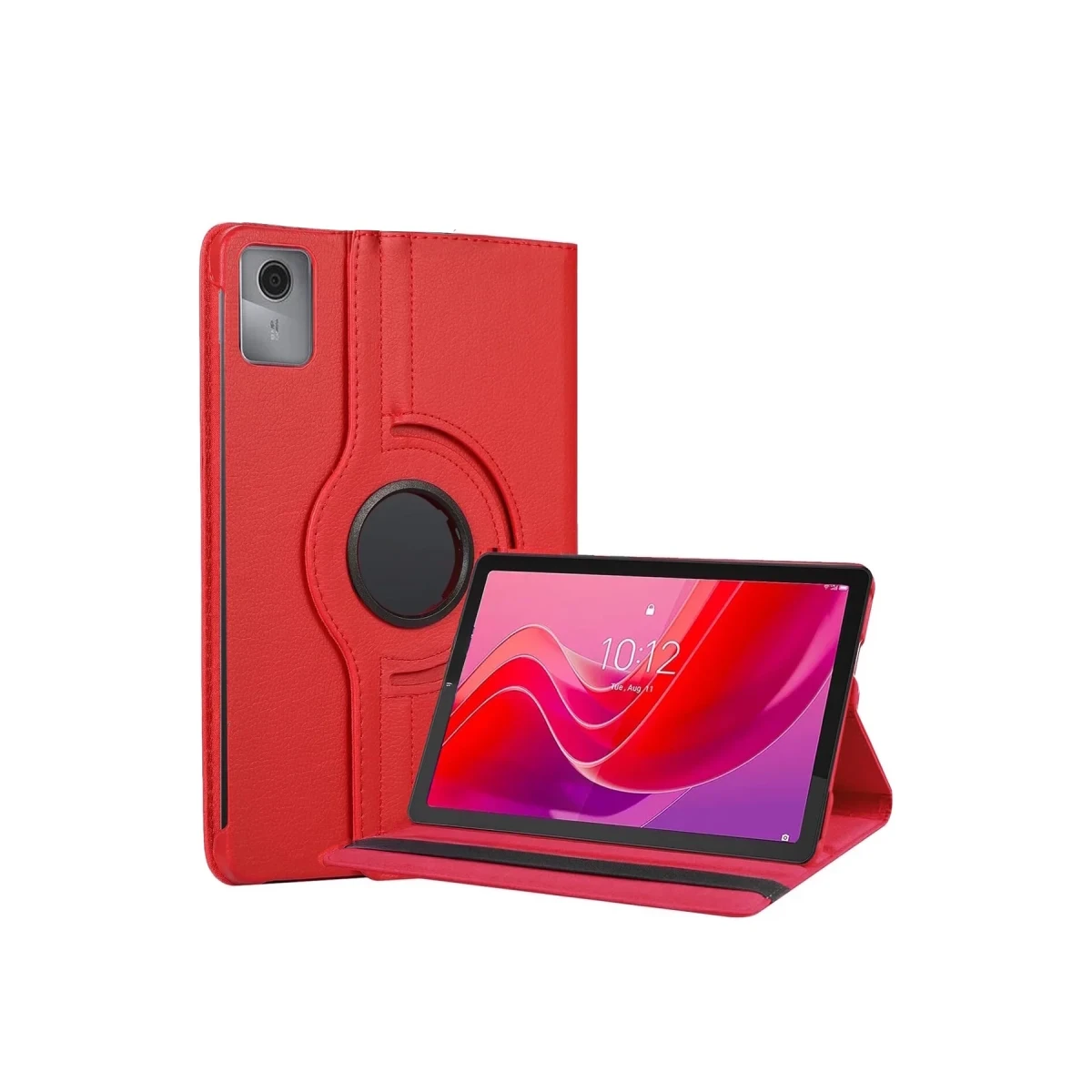 Newface Lenovo Tab M11 TB330FU 360 Tablet Deri Kılıf - Kırmızı — görsel 2