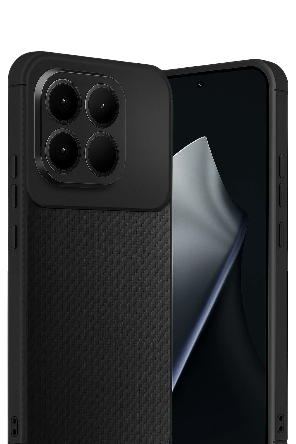 Newface Xiaomi Mi 15T Auto Focus Karbon Kapak - Siyah