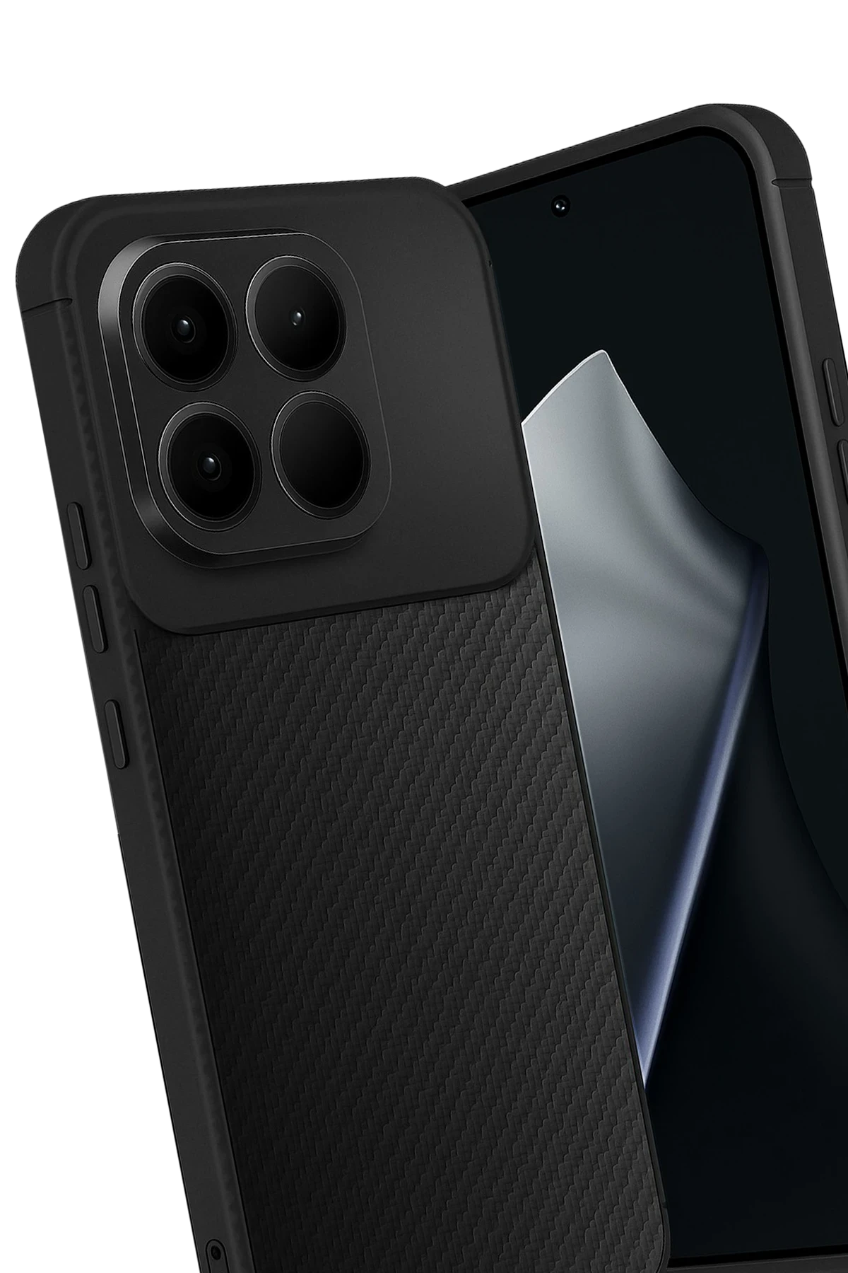 Newface Xiaomi Mi 15T Auto Focus Karbon Kapak - Siyah