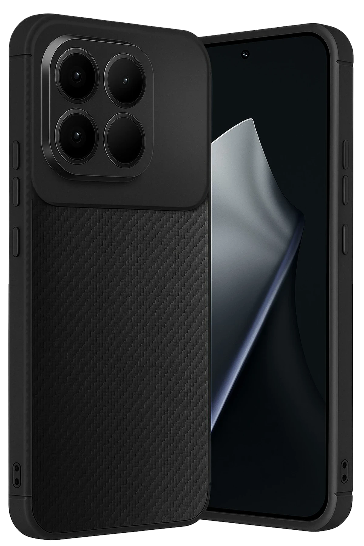 Newface Xiaomi Mi 15T Auto Focus Karbon Kapak - Siyah
