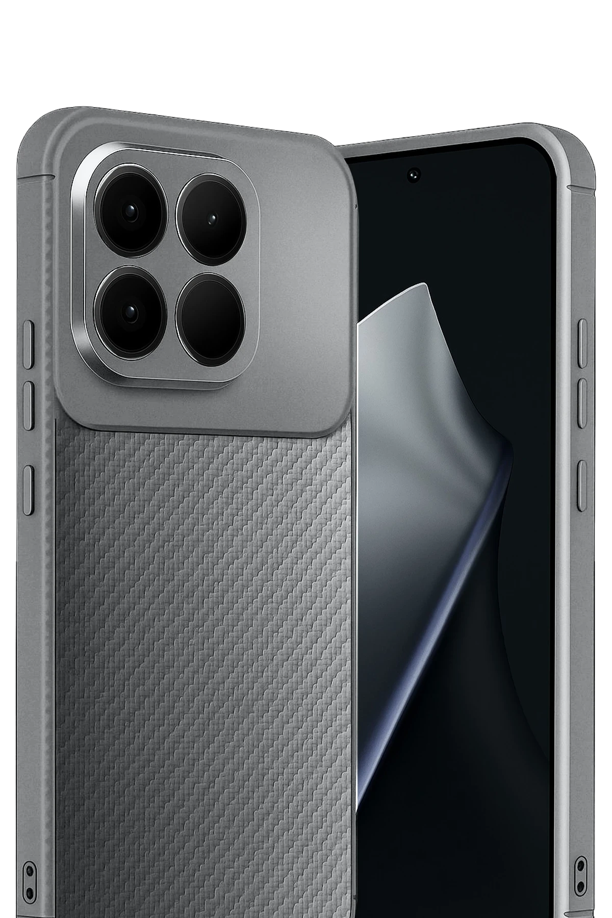 Newface Xiaomi Mi 15T Auto Focus Karbon Kapak - Gri