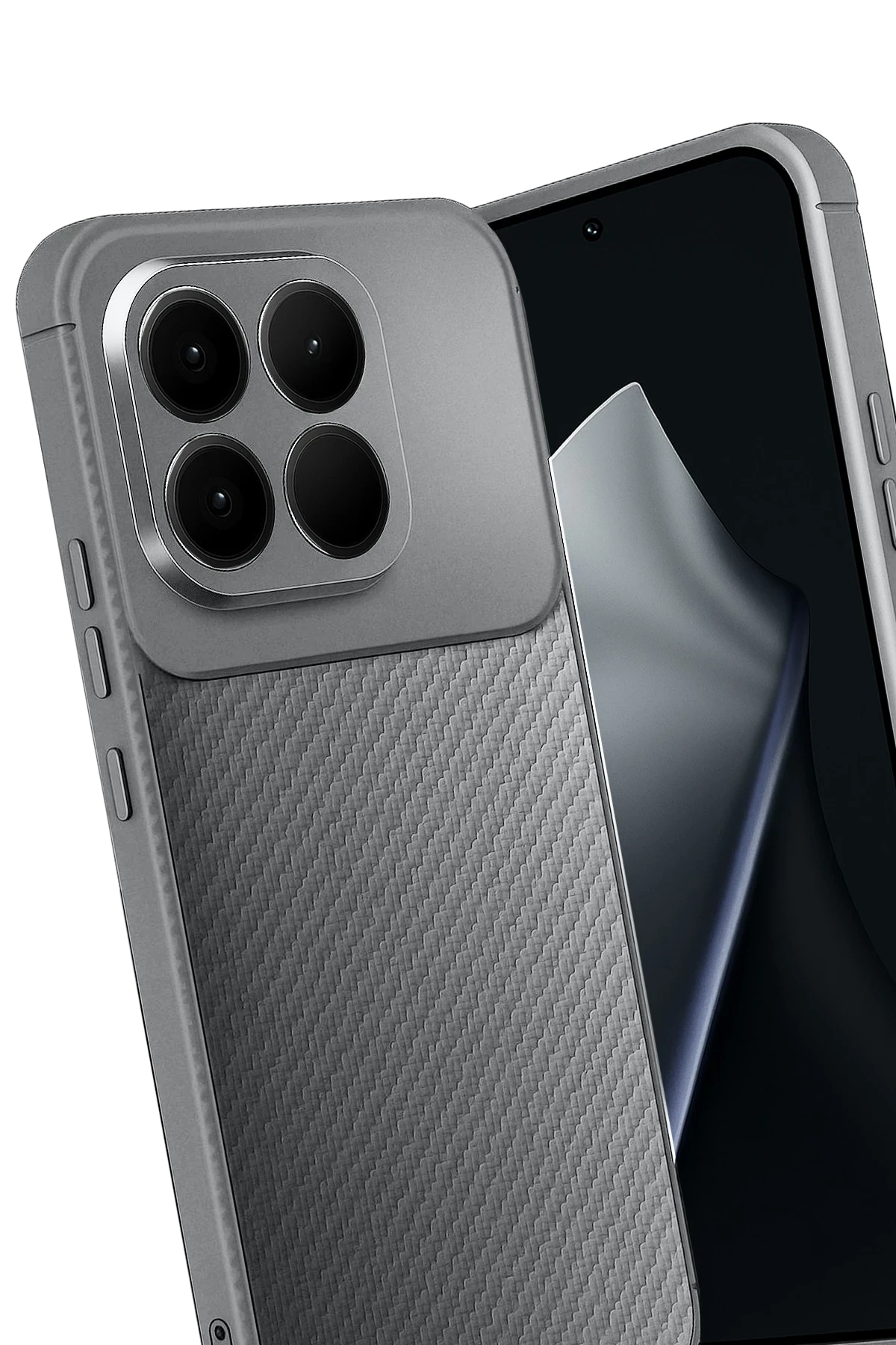 Newface Xiaomi Mi 15T Auto Focus Karbon Kapak - Gri