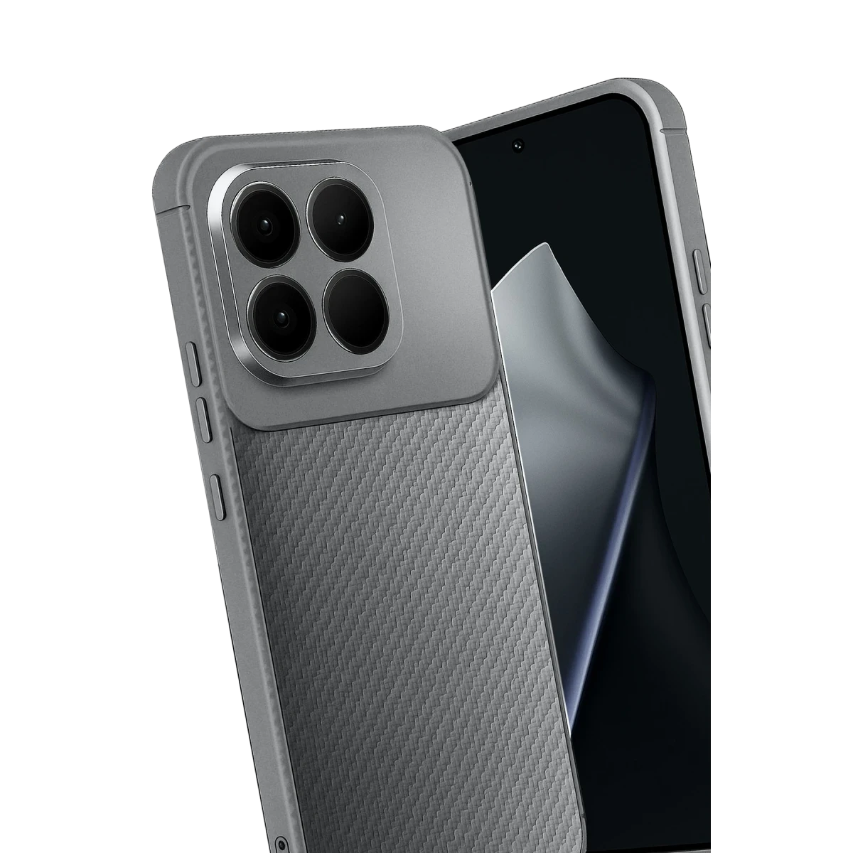 Newface Xiaomi Mi 15T Auto Focus Karbon Kapak - Gri — görsel 6