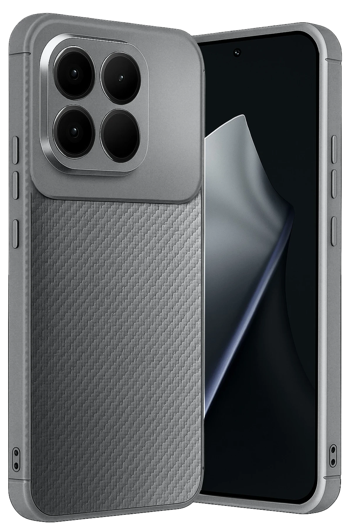 Newface Xiaomi Mi 15T Auto Focus Karbon Kapak - Gri