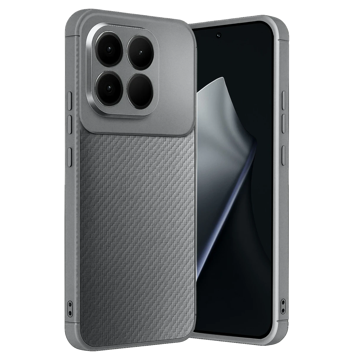 Newface Xiaomi Mi 15T Auto Focus Karbon Kapak - Gri — görsel 4