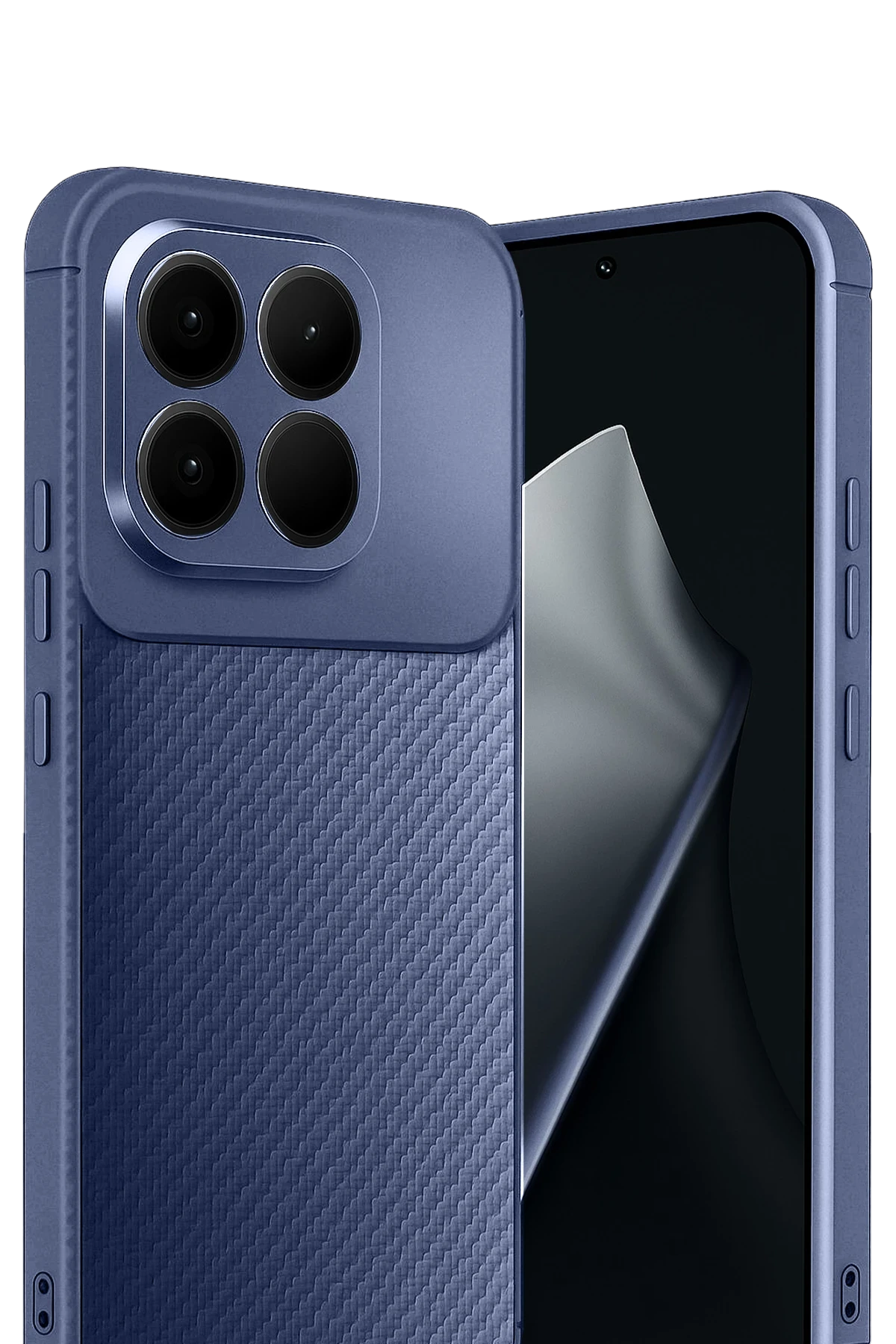 Newface Xiaomi Mi 15T Auto Focus Karbon Kapak - Lacivert