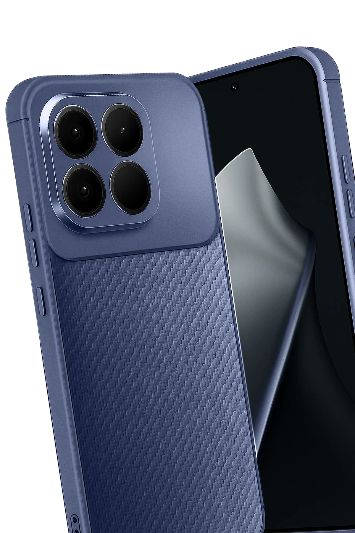 Newface Xiaomi Mi 15T Auto Focus Karbon Kapak - Lacivert