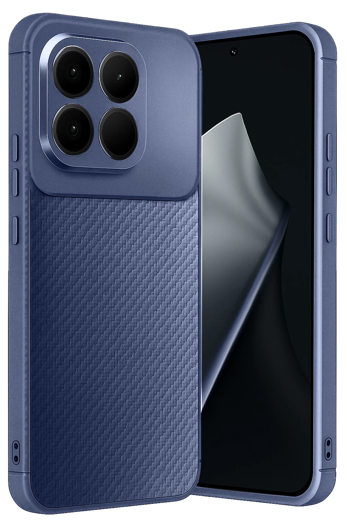 Newface Xiaomi Mi 15T Auto Focus Karbon Kapak - Lacivert