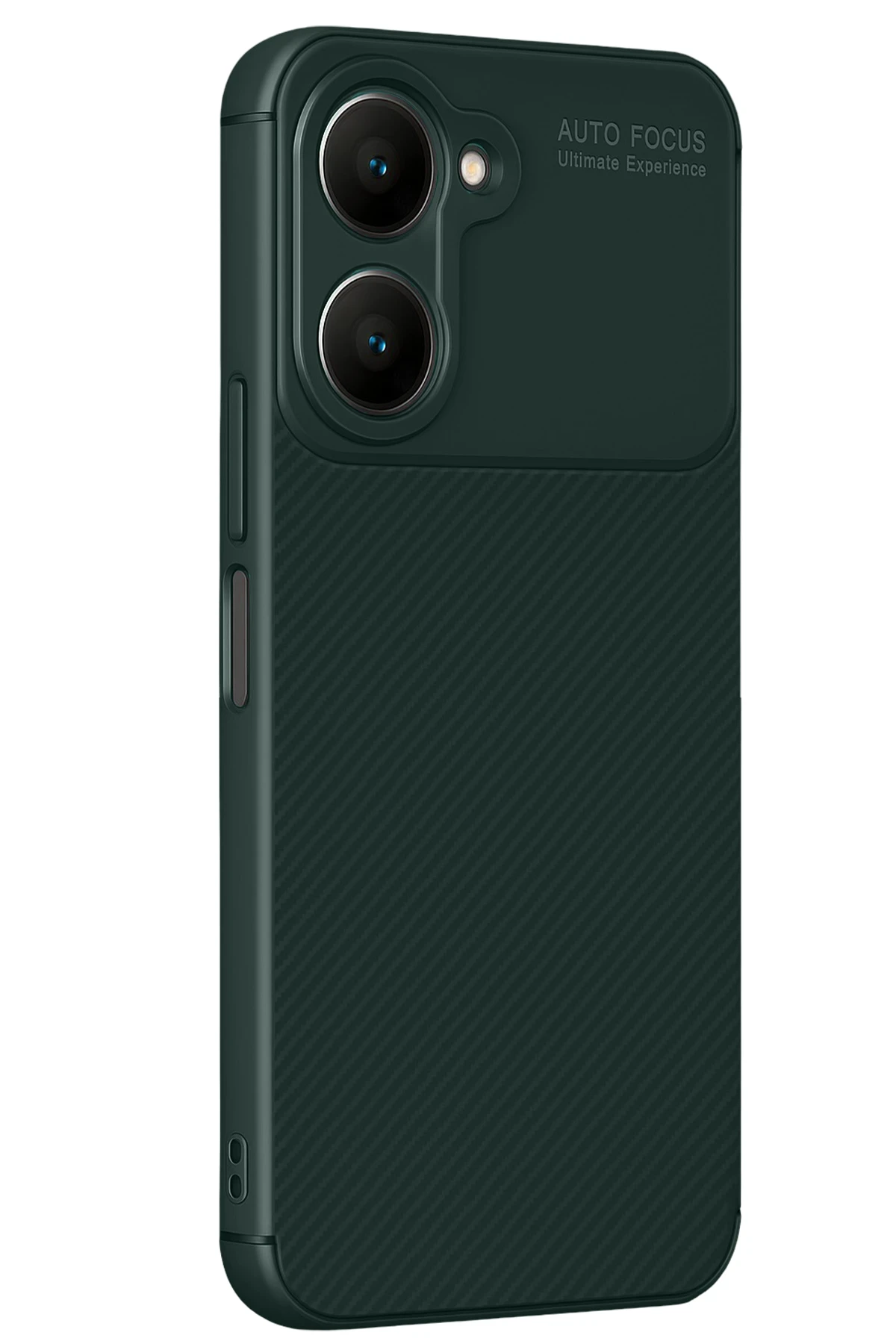 Newface Vivo Y18 Kılıf Auto Focus Karbon Kapak - Koyu Yeşil