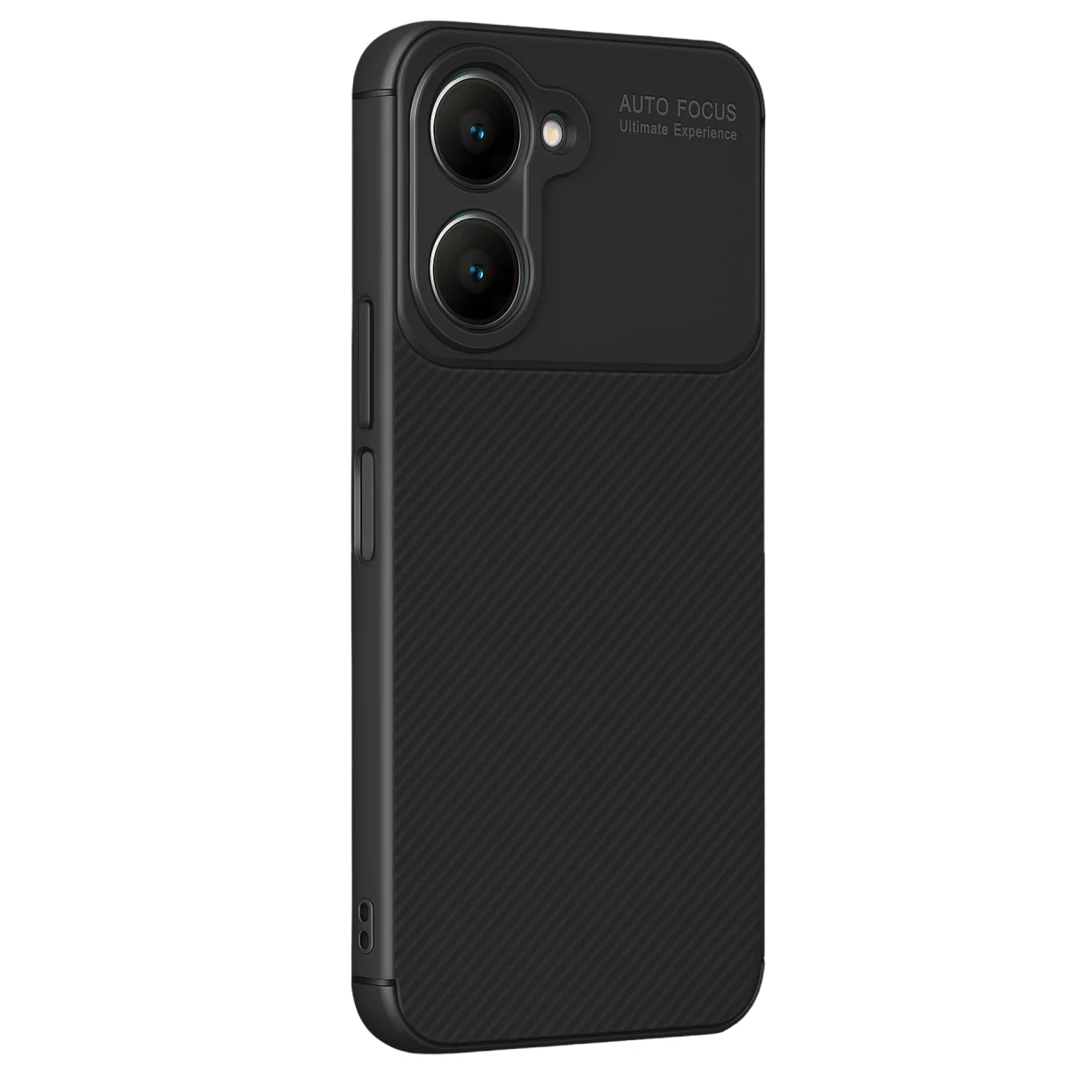 Newface Vivo Y18 Kılıf Auto Focus Karbon Kapak - Siyah — görsel 4