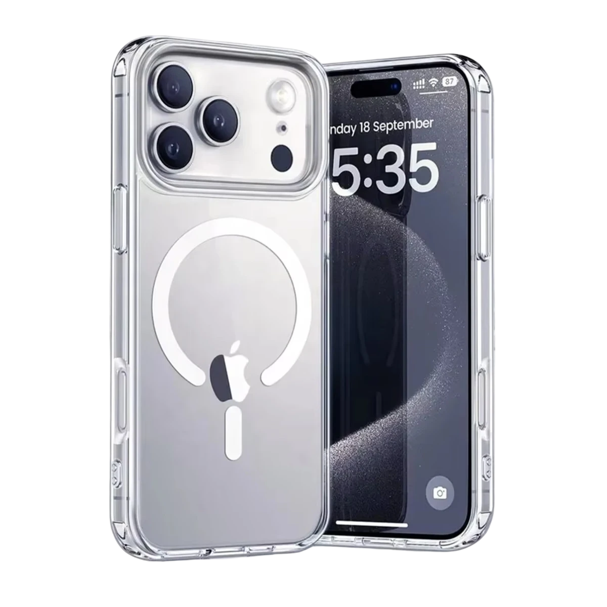 Yesido Apple iPhone 17 Pro PC03 Ace Şeffaf Magsafe Kapak - Şeffaf