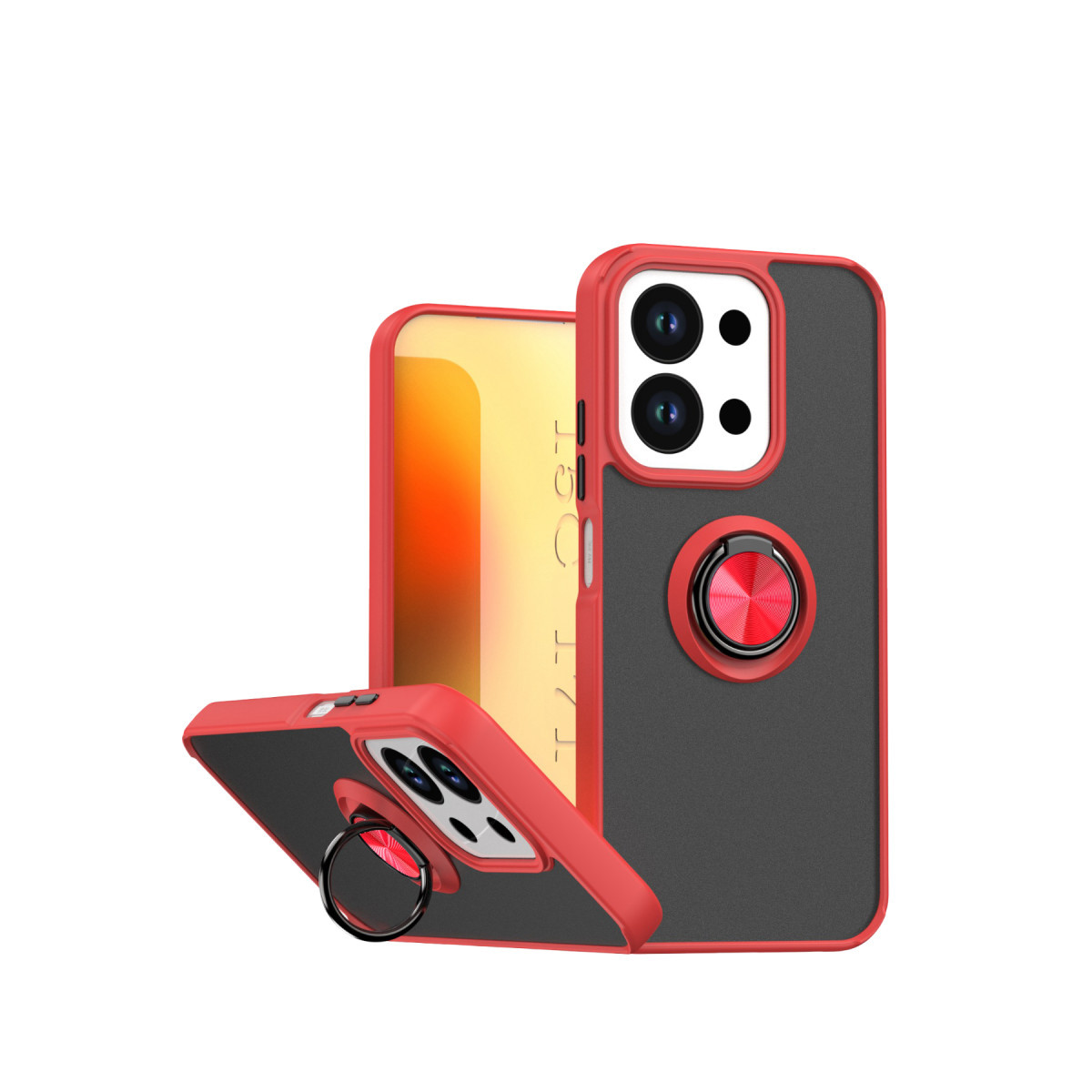 Newface Xiaomi Redmi 15C 4G Montreal Yüzüklü Silikon Kapak - Kırmızı — görsel 3