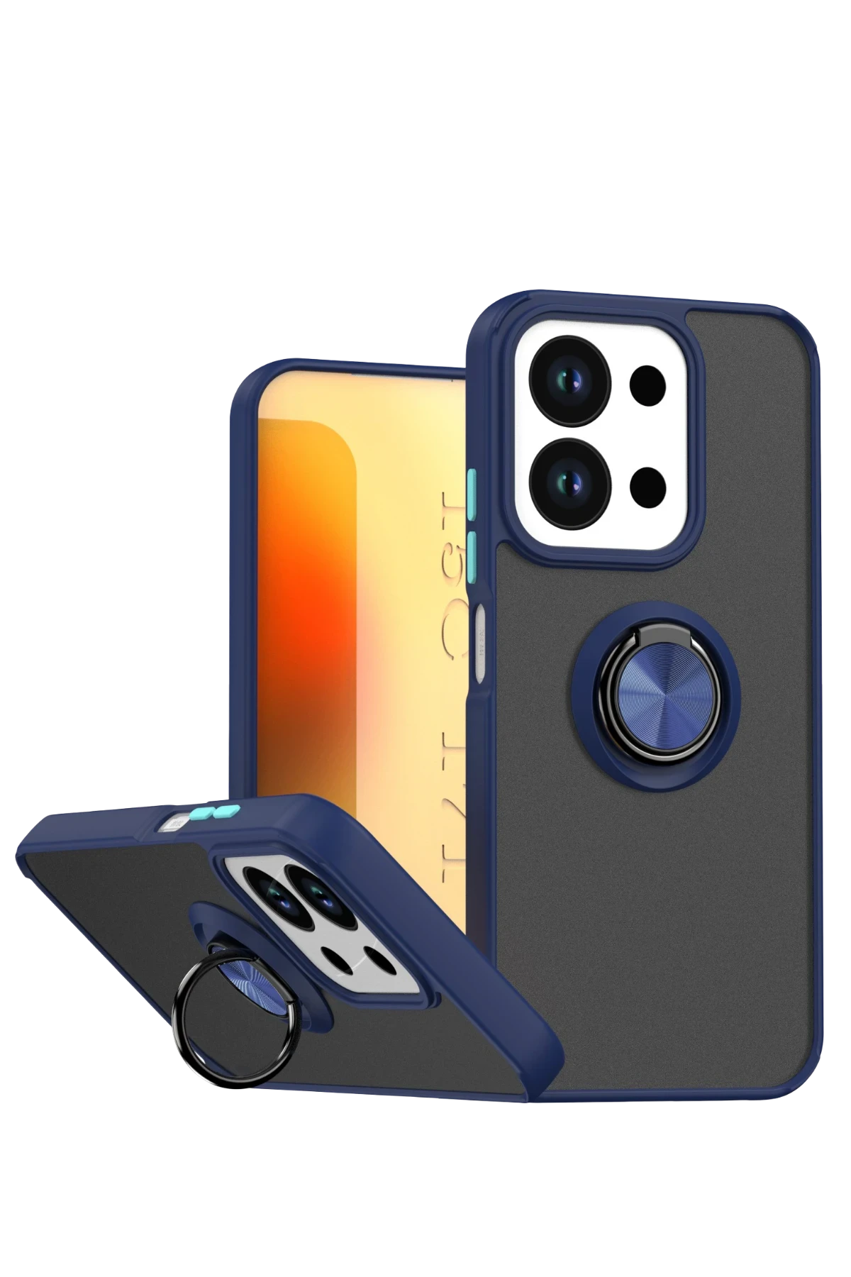 Newface Xiaomi Redmi 15C 4G Montreal Yüzüklü Silikon Kapak - Lacivert