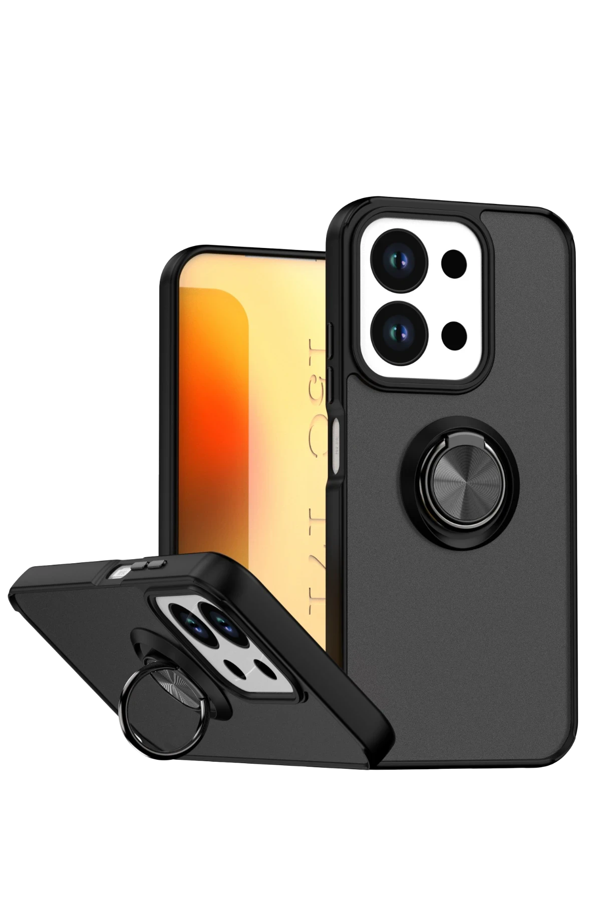 Newface Xiaomi Redmi 15C 4G Montreal Yüzüklü Silikon Kapak - Siyah