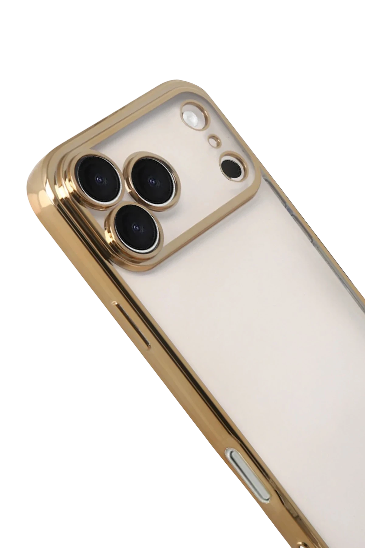 Newface Apple iPhone 17 Pro Max Razer Lensli Silikon - Gold