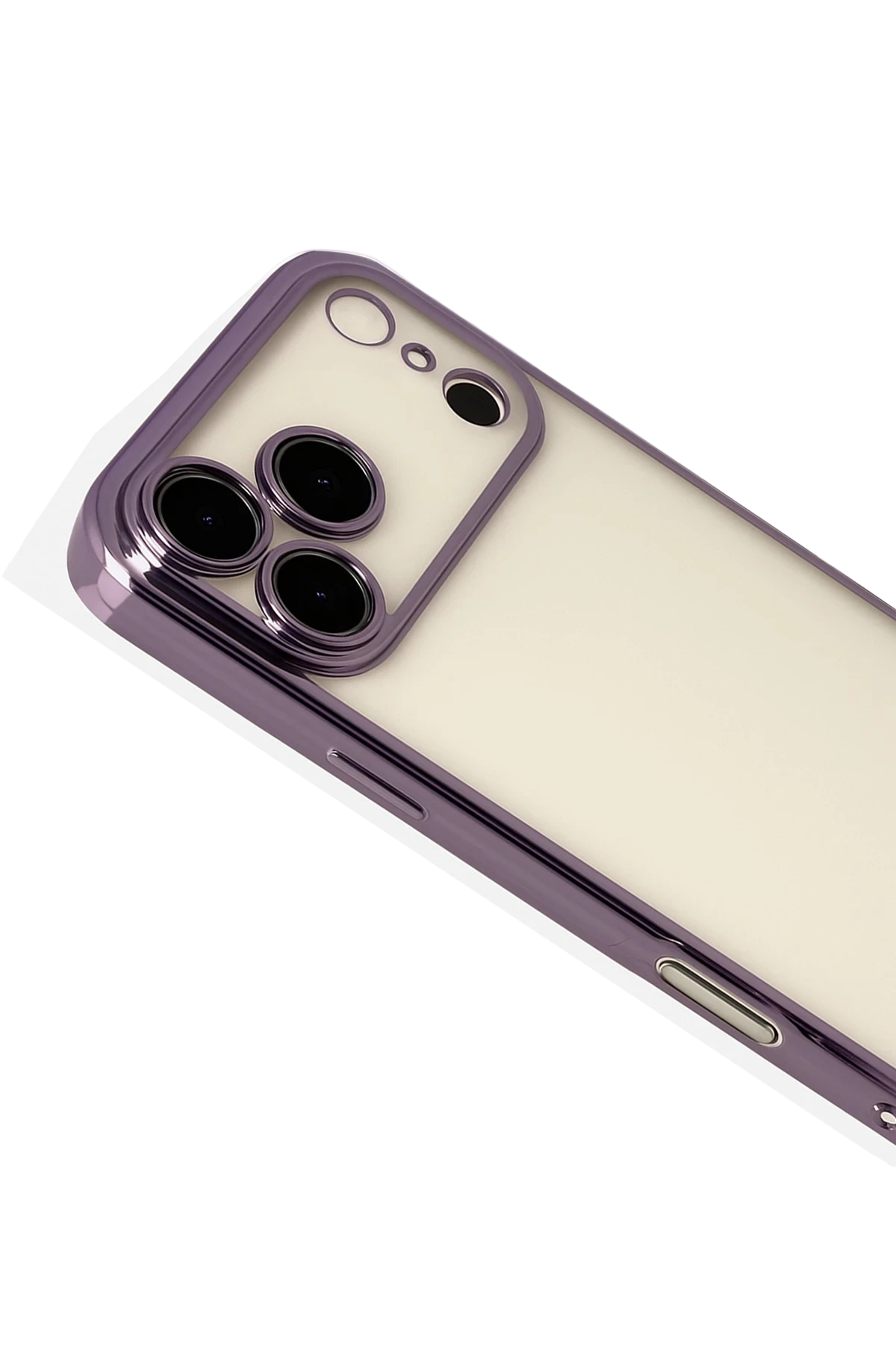 Newface Apple iPhone 17 Pro Max Razer Lensli Silikon - Mor