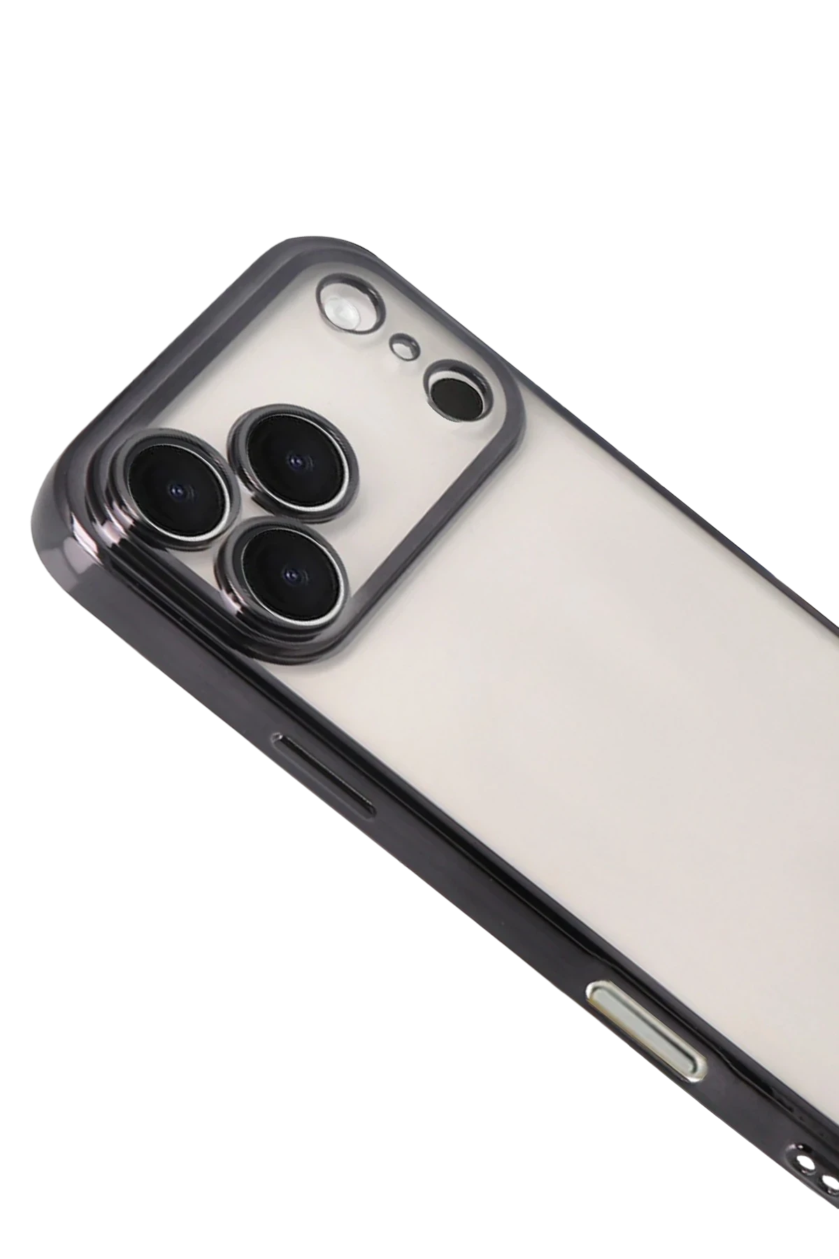 Newface Apple iPhone 17 Pro Max Razer Lensli Silikon - Siyah