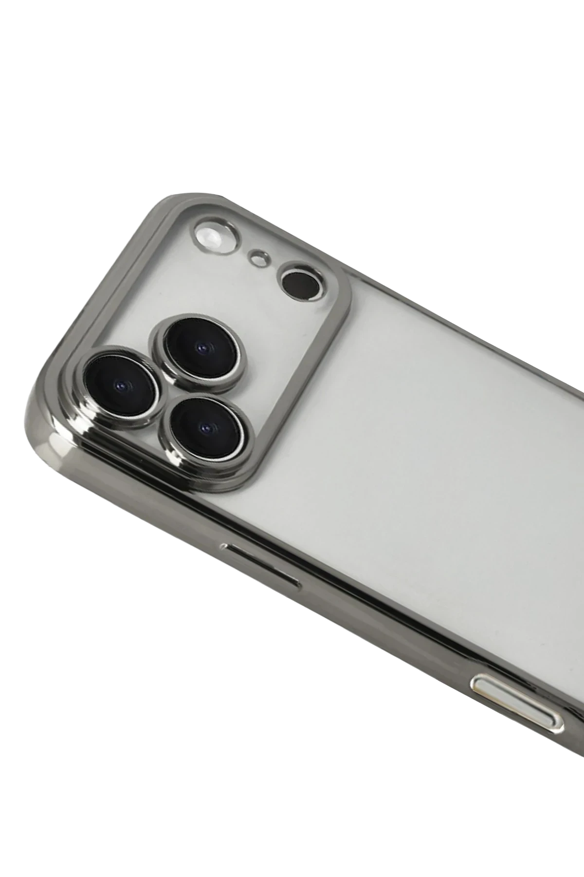 Newface Apple iPhone 17 Pro Max Razer Lensli Silikon - Titan Gri