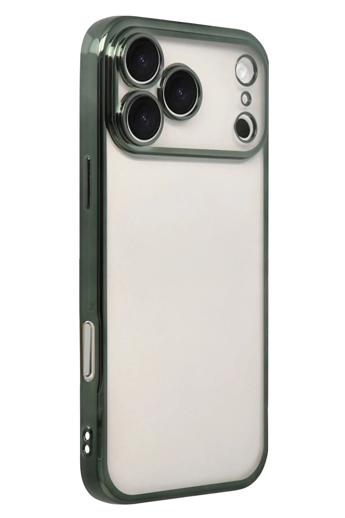 Newface Apple iPhone 17 Pro Max Razer Lensli Silikon - Yeşil