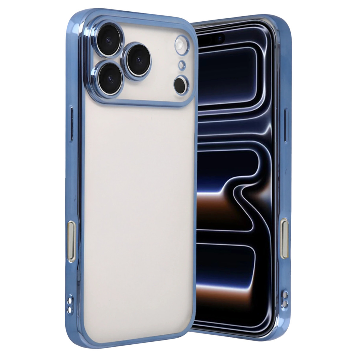 Newface Apple iPhone 17 Pro Razer Lensli Silikon - Açık Mavi — görsel 7