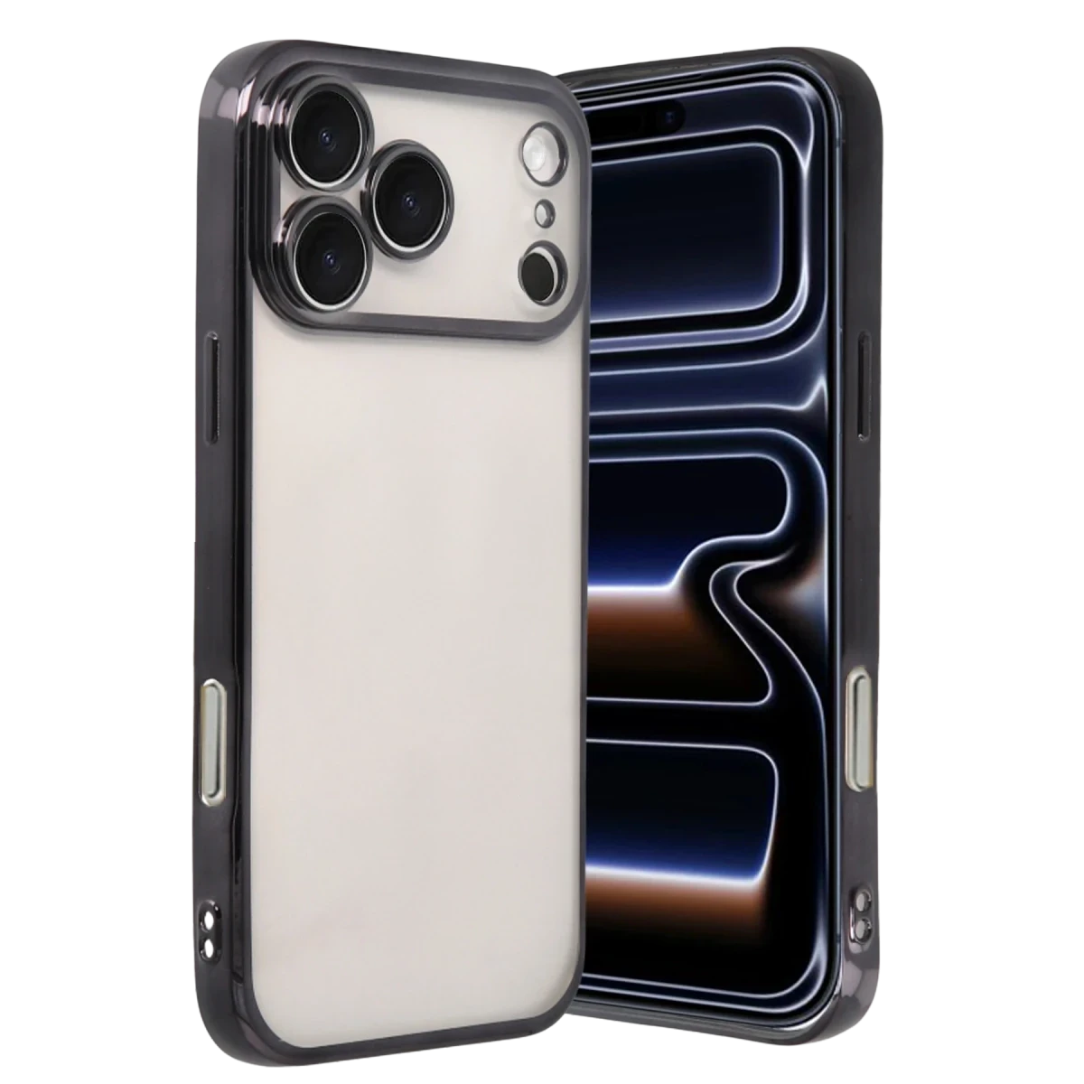 Newface Apple iPhone 17 Pro Razer Lensli Silikon - Siyah